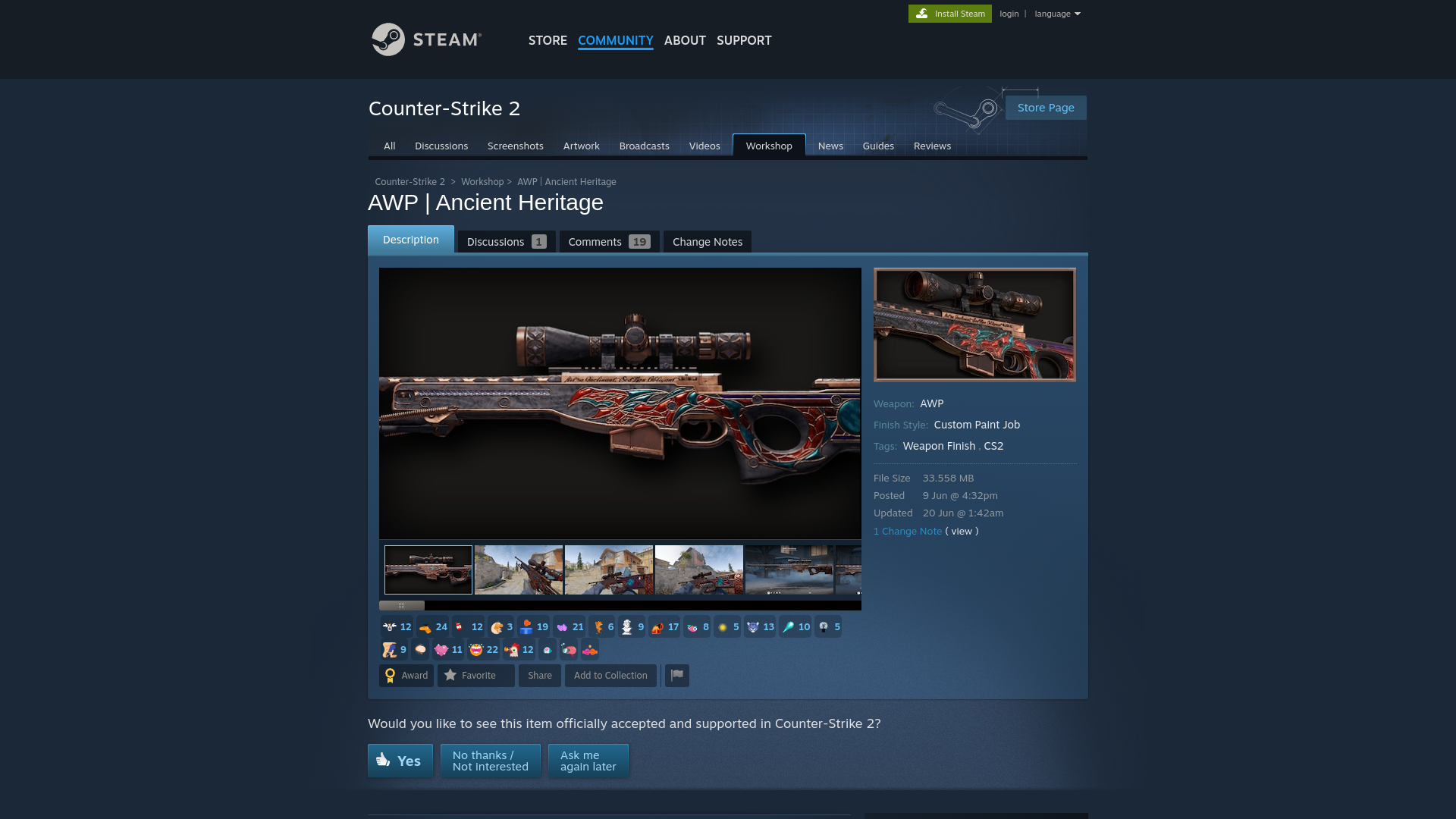 website screenshot of https://store.communityartsitems.shop/workshop/AWP-AncientHeritage/