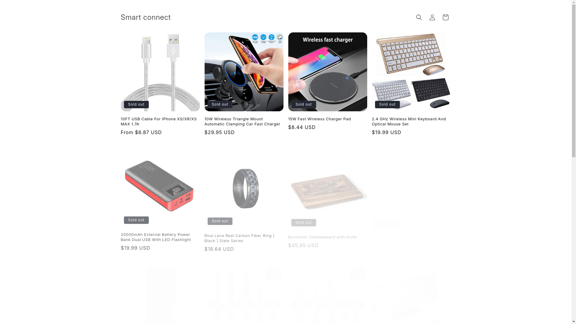 website screenshot of https://smartconnects.store/