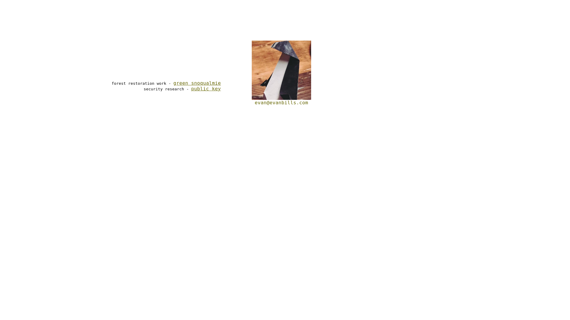 website screenshot of https://evanbills.pages.dev/