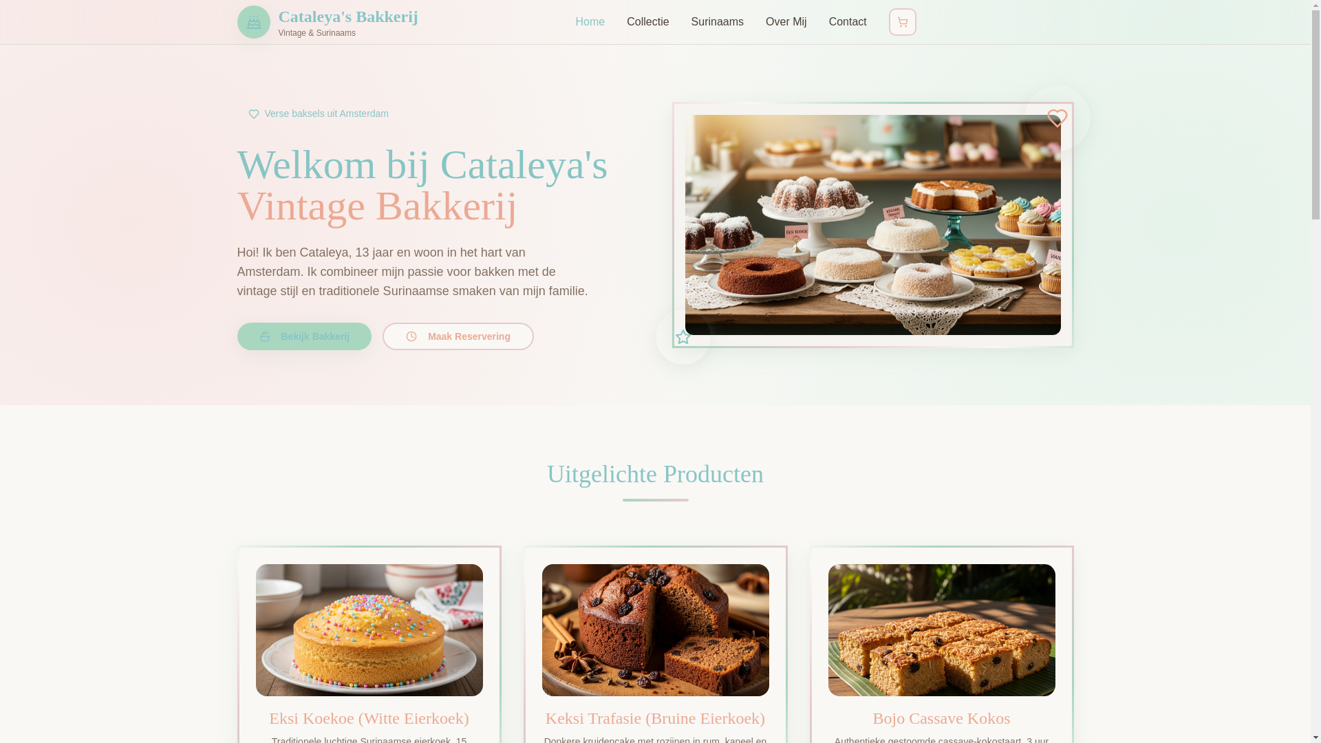website screenshot of https://cataleyasbakkerij.nl/