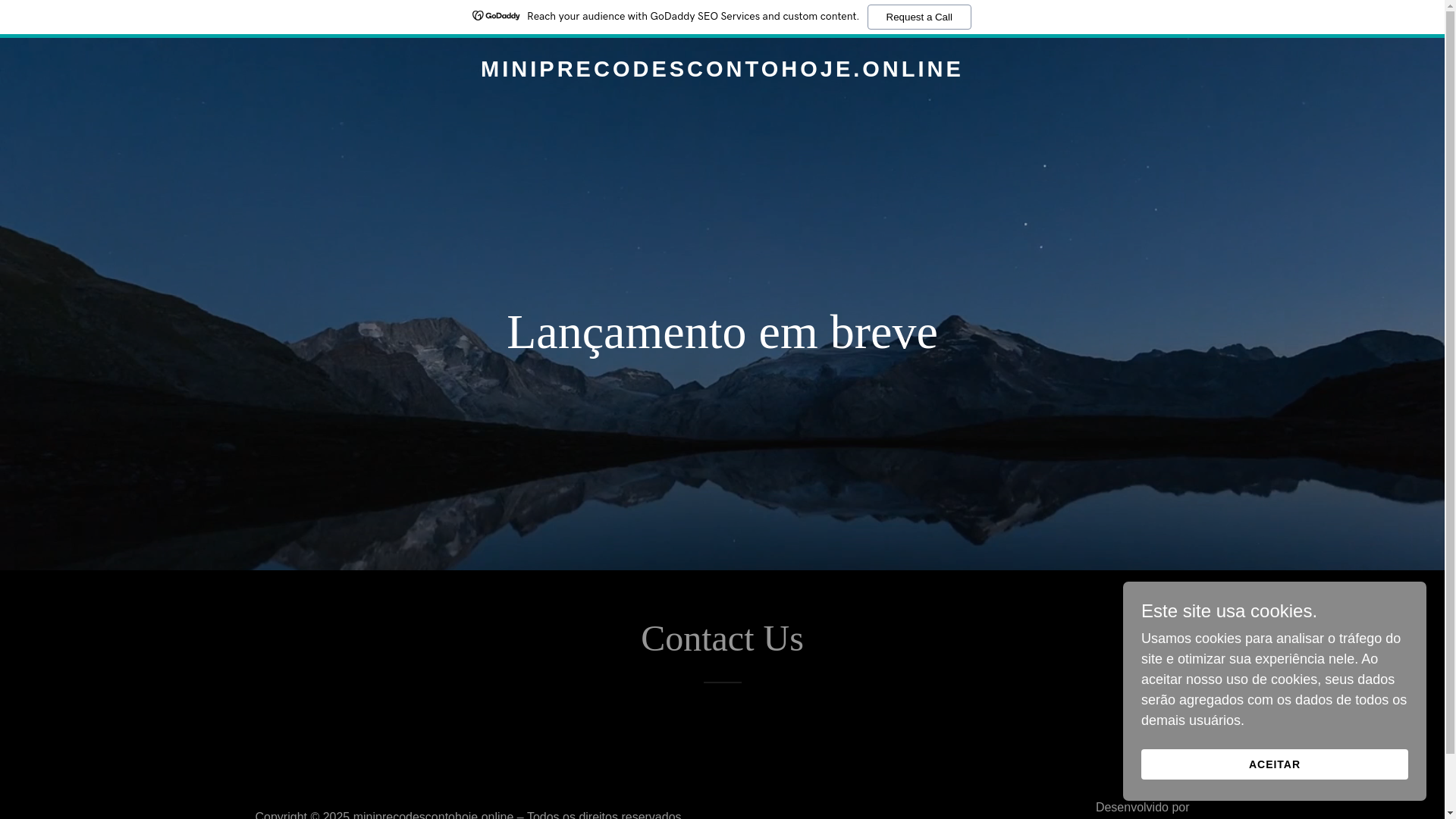 website screenshot of https://miniprecodescontohoje.online/