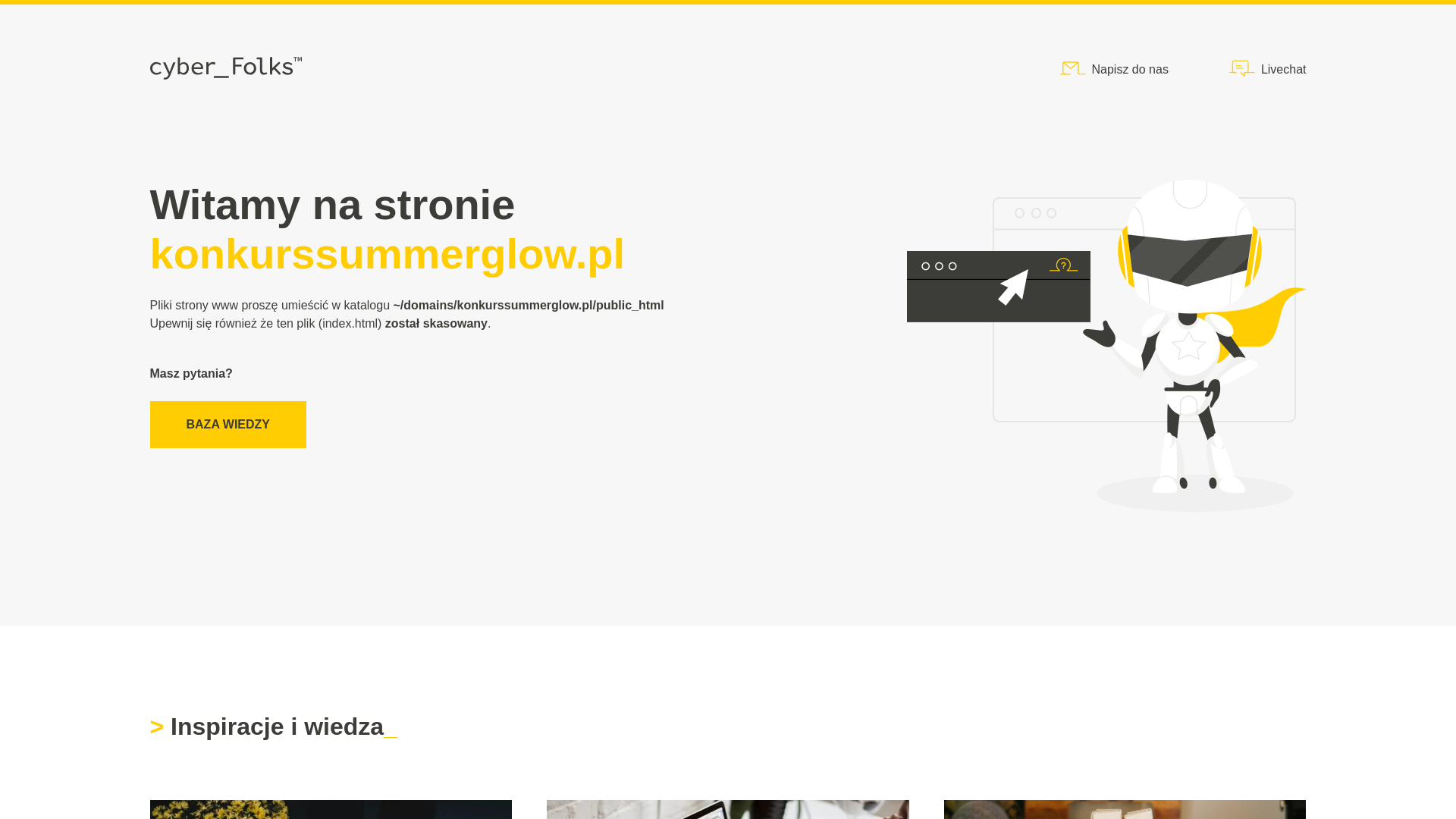 website screenshot of https://konkurssummerglow.pl/