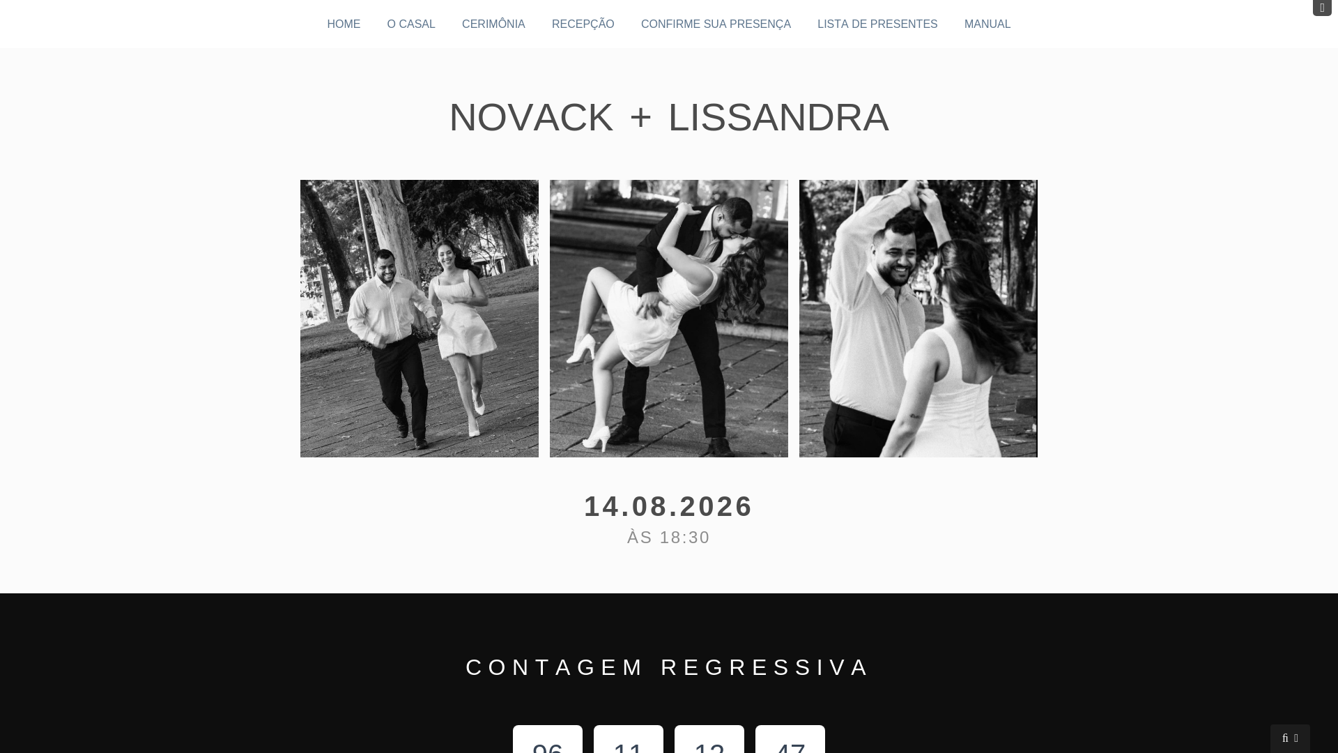 website screenshot of https://novackelissandra.com.br/