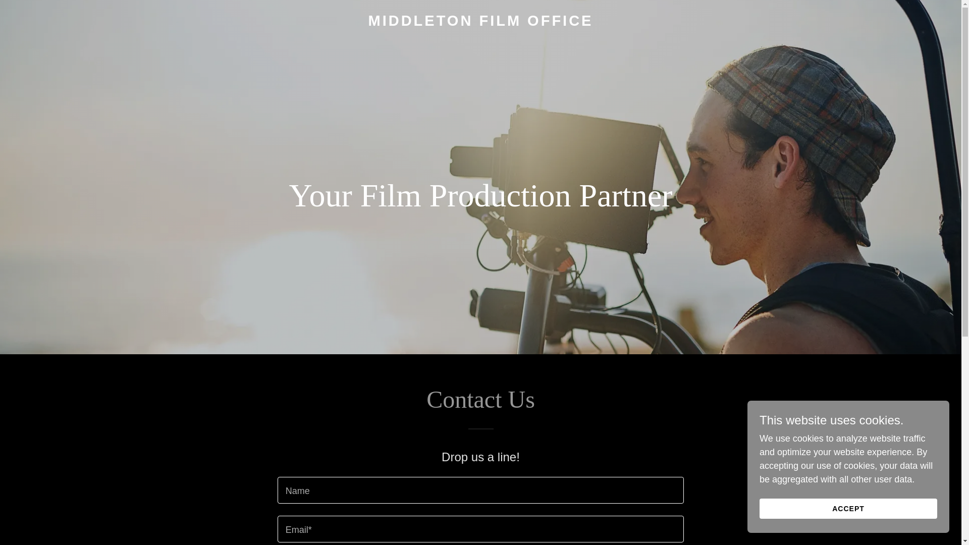 website screenshot of https://middletonfilmoffice.com/