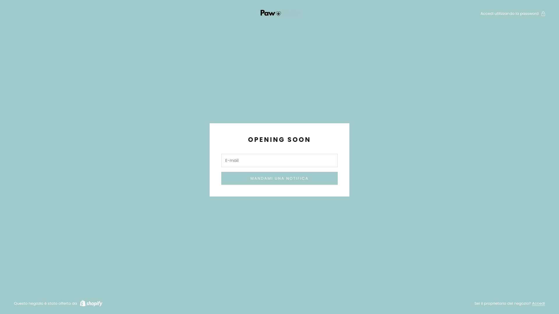 website screenshot of https://pawplate.it/