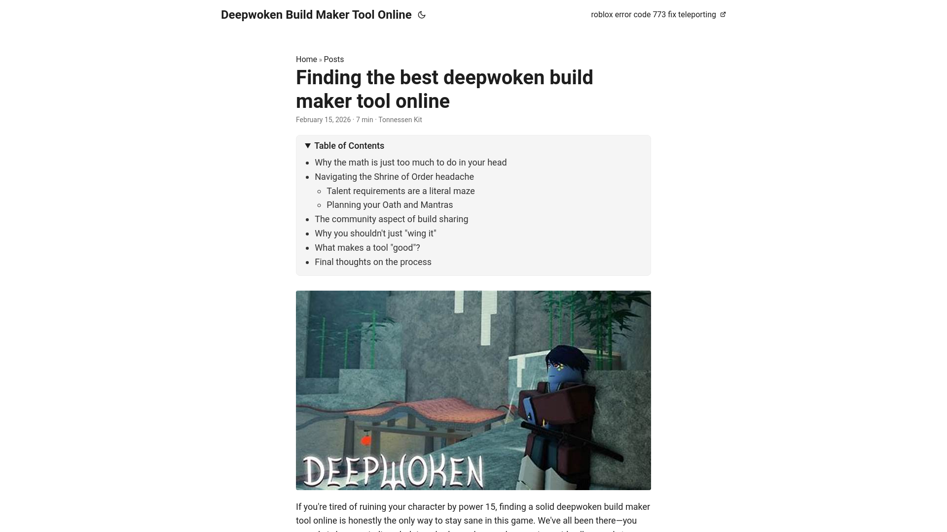 website screenshot of https://deepwoken-build-maker-tool-online.pages.dev/