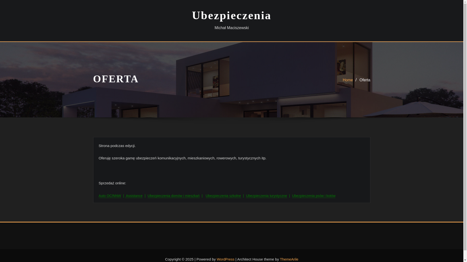 website screenshot of https://ubezpieczenia--24.pl/