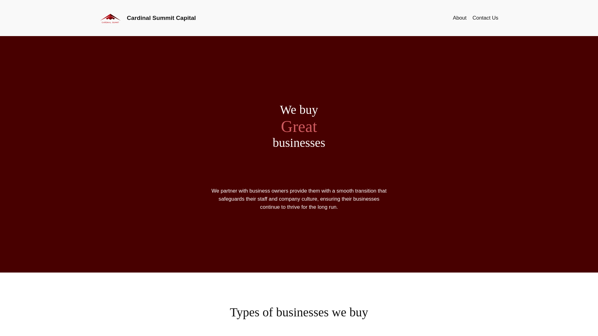 website screenshot of https://cardinalsummitlegacy.com/