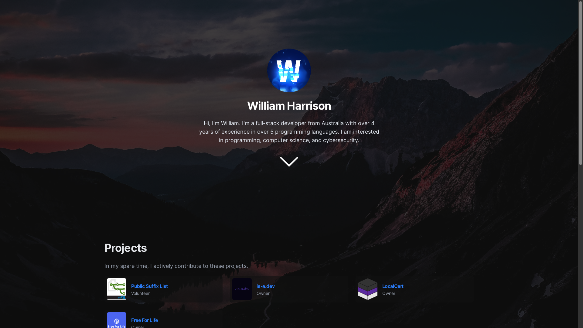 website screenshot of https://hrsn-au.pages.dev/