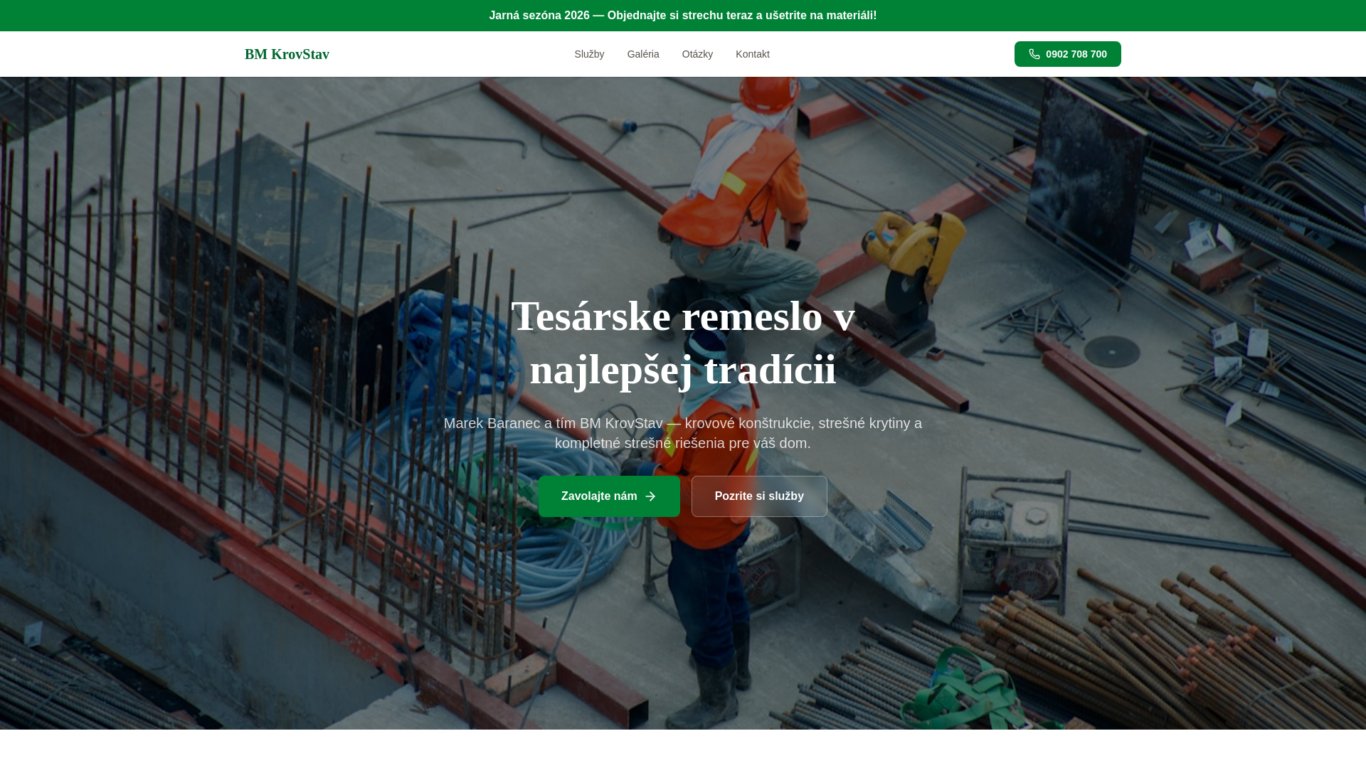 website screenshot of https://bmkrovstav.pages.dev/