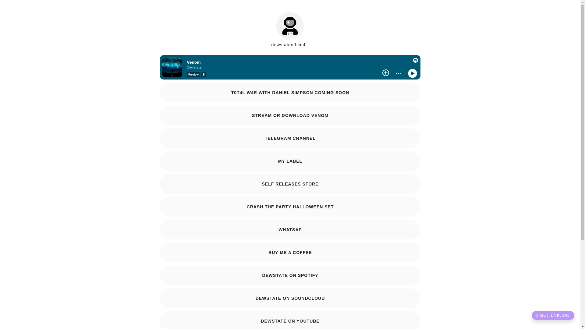 website screenshot of https://dewstate.social/