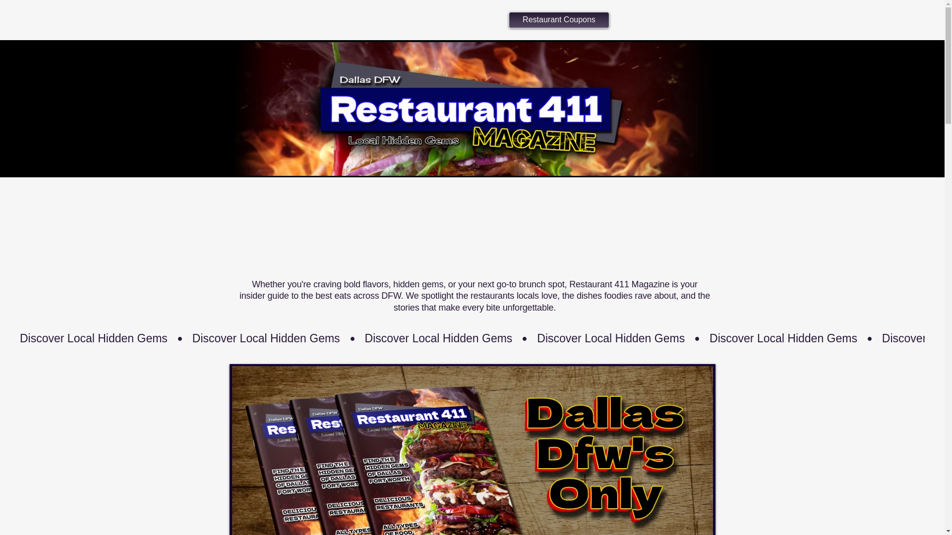 website screenshot of https://restaurant411mag.com/
