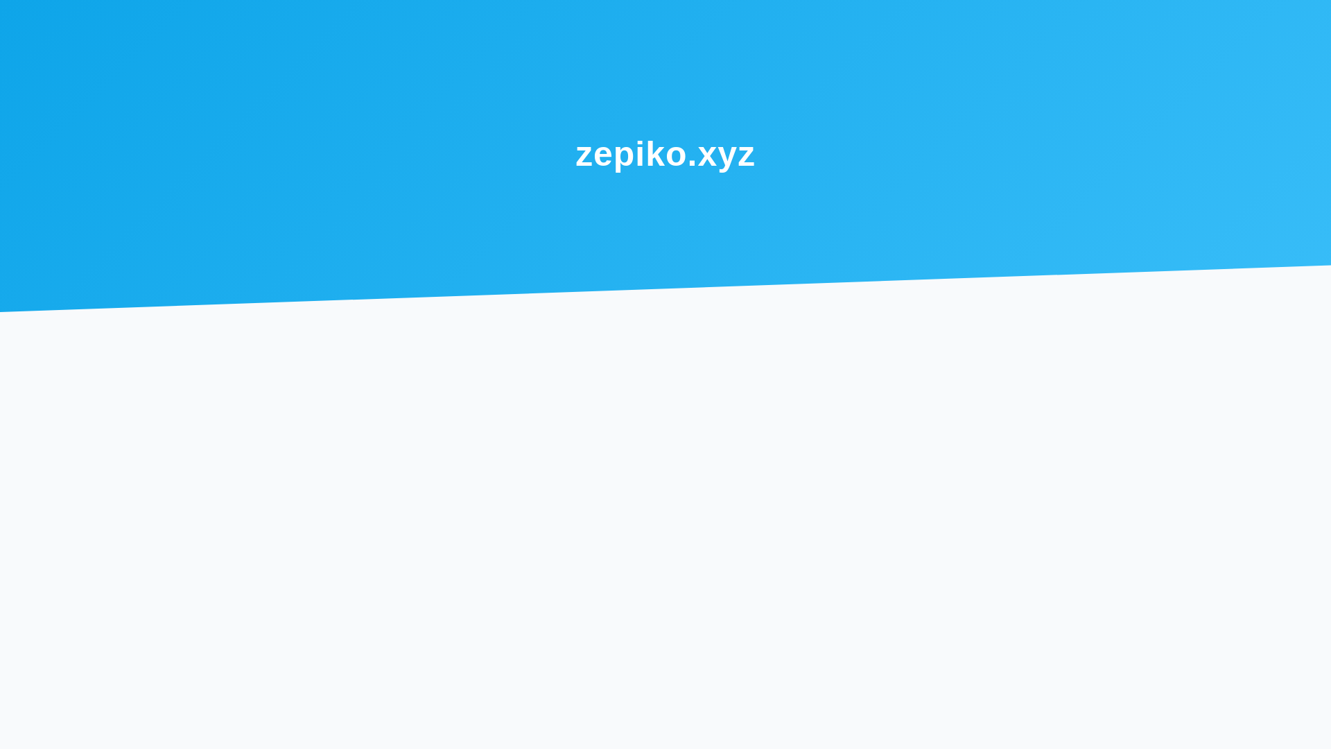 website screenshot of https://zepiko.xyz/