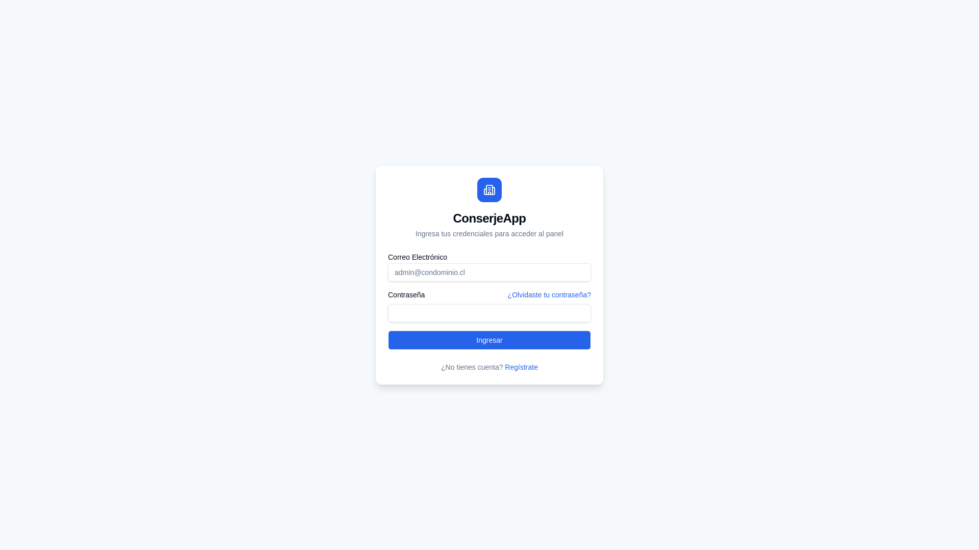 website screenshot of https://conserjeapp.com/