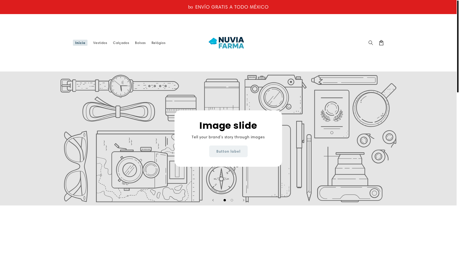 website screenshot of https://nuviafarma.com/