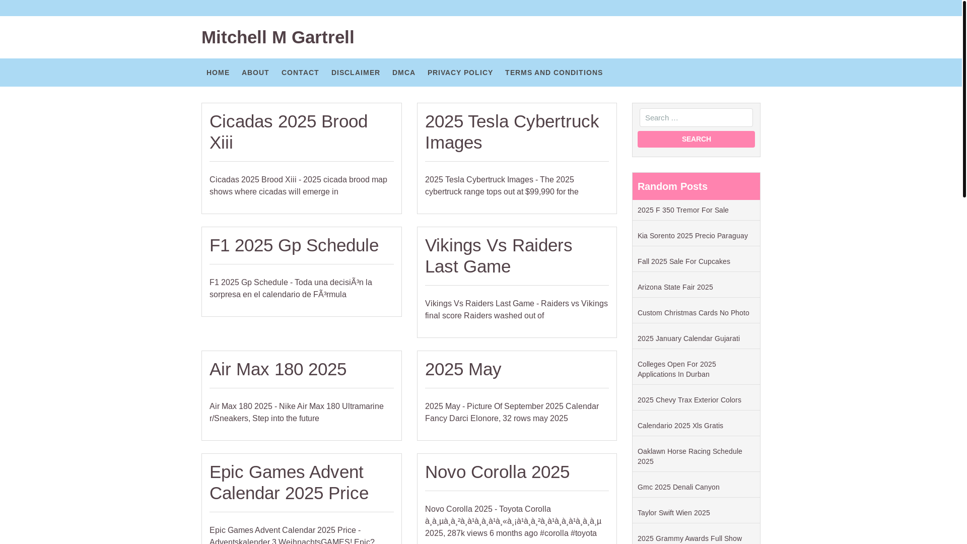 website screenshot of https://mitchellmgartrell.pages.dev/