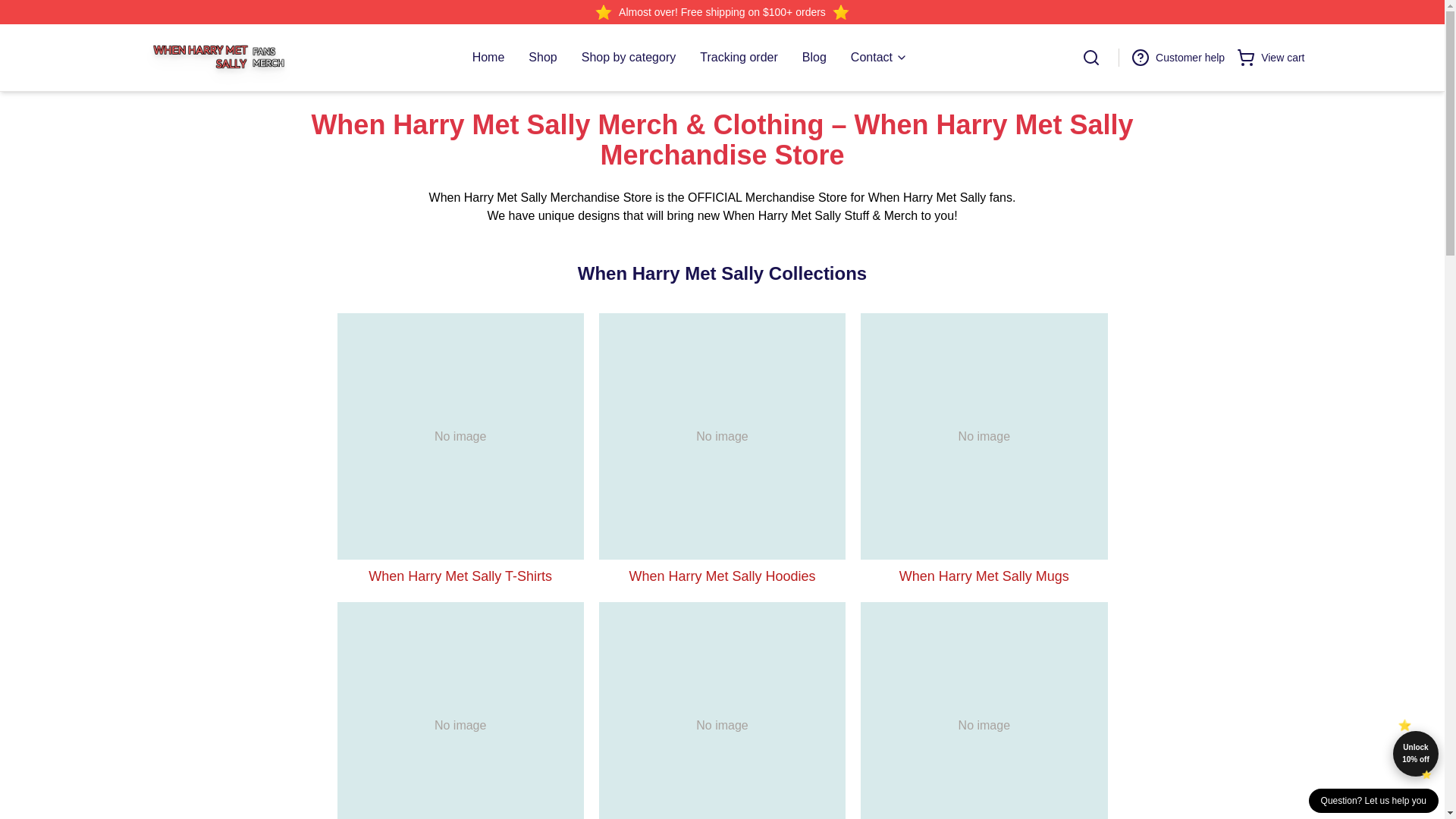 website screenshot of https://whenharrymetsallymerch.shop/