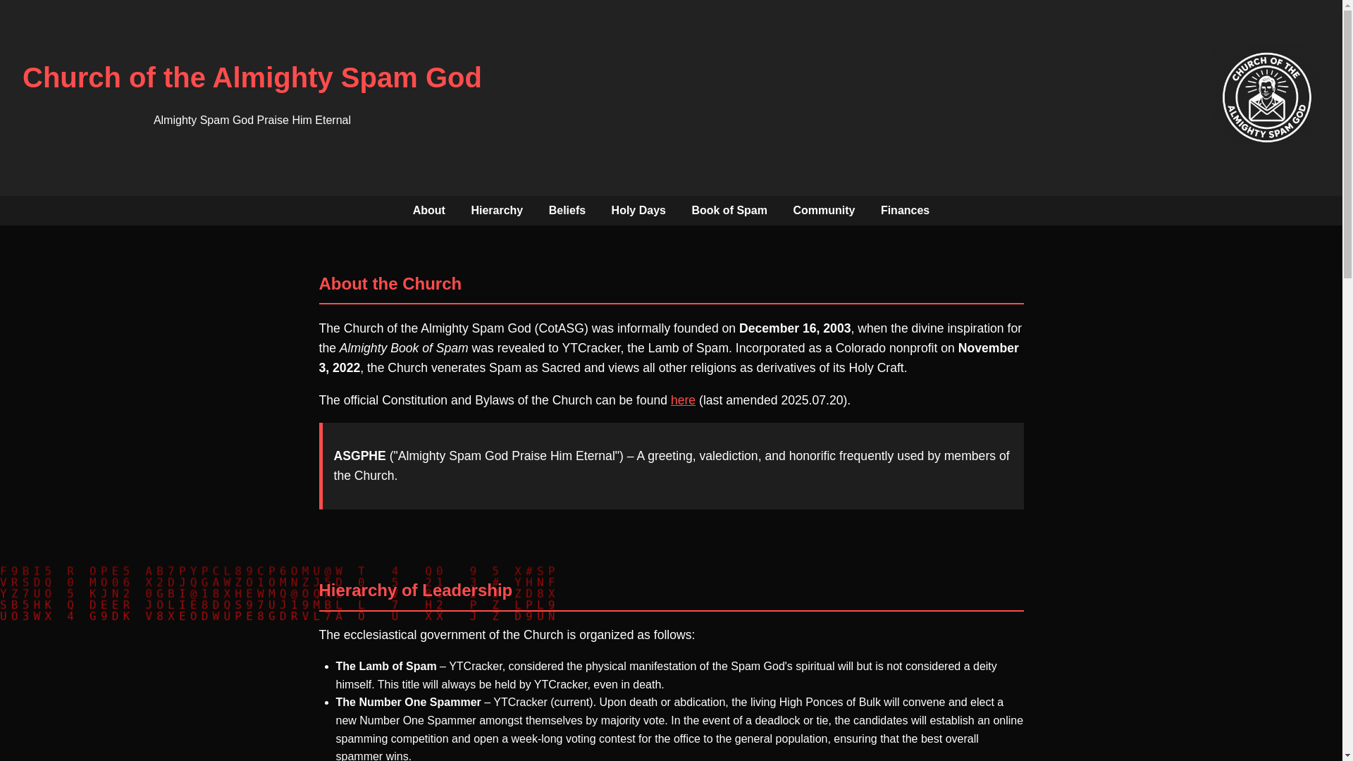 website screenshot of https://cotasg.org/