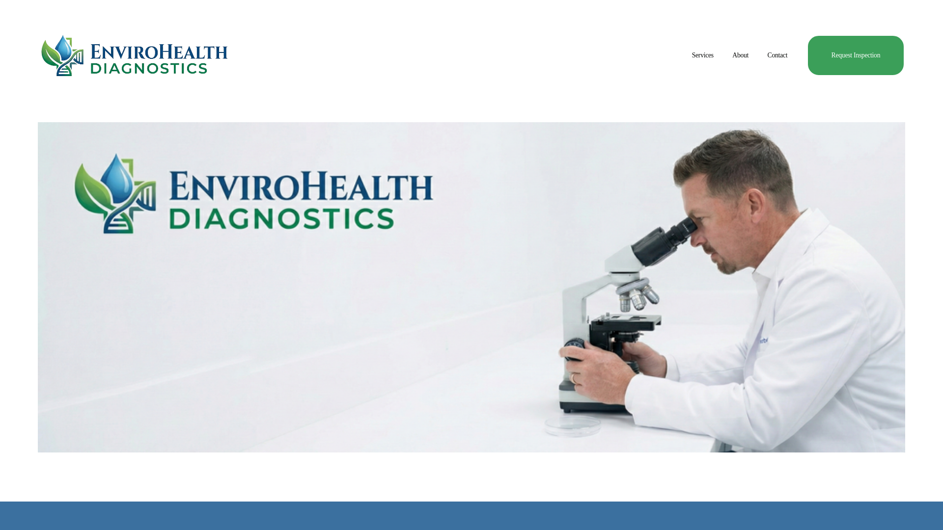 website screenshot of https://envirohealthdiagnostics.com