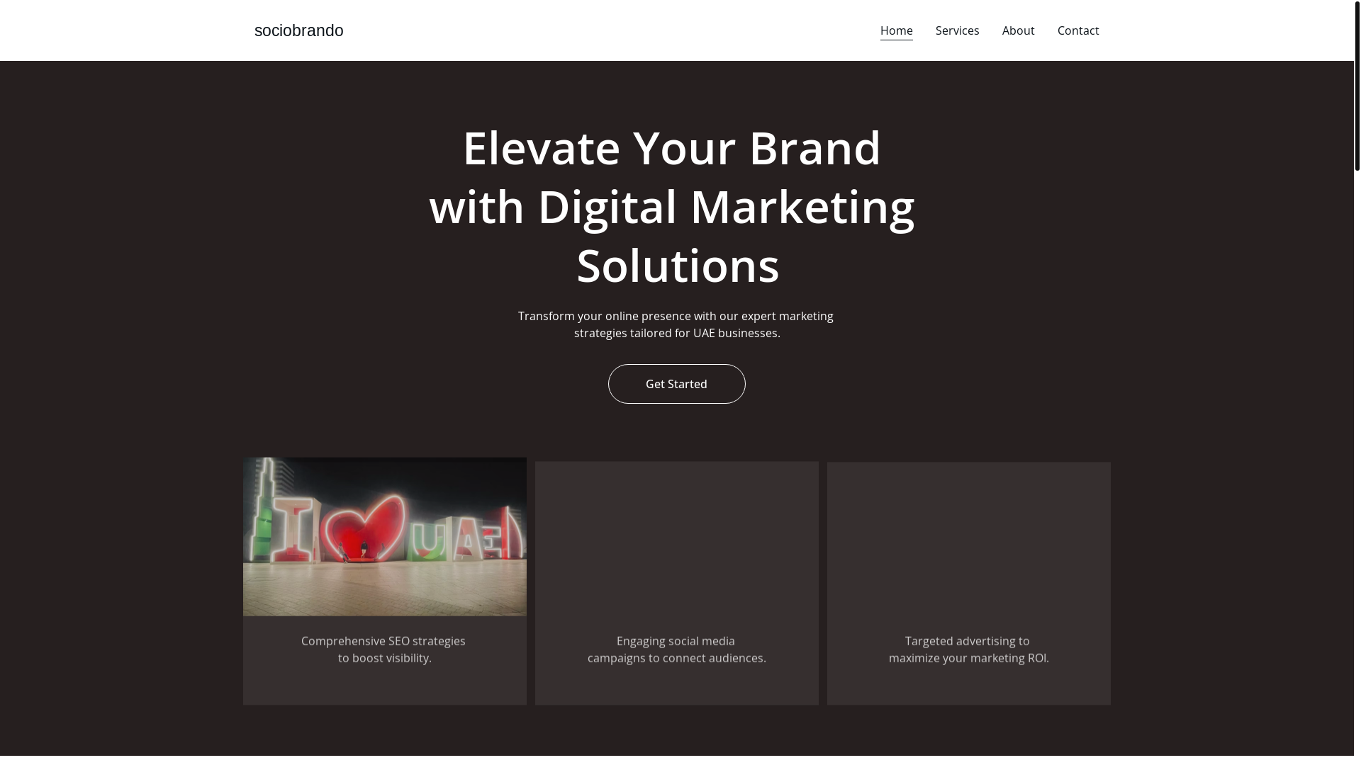 website screenshot of https://sociobrando.com/