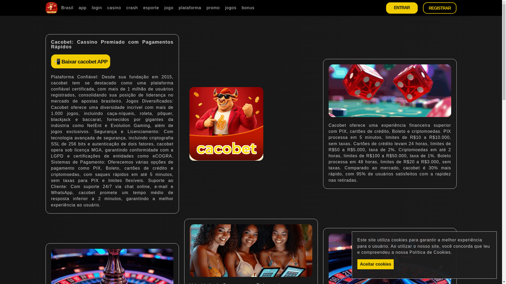 website screenshot of https://cacobetn.com/