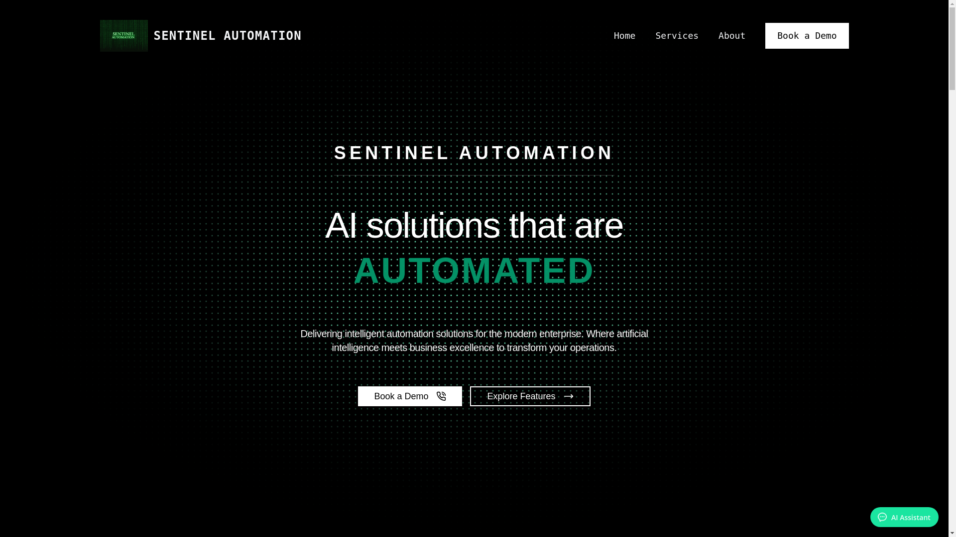 website screenshot of https://sentinel-automation.org/