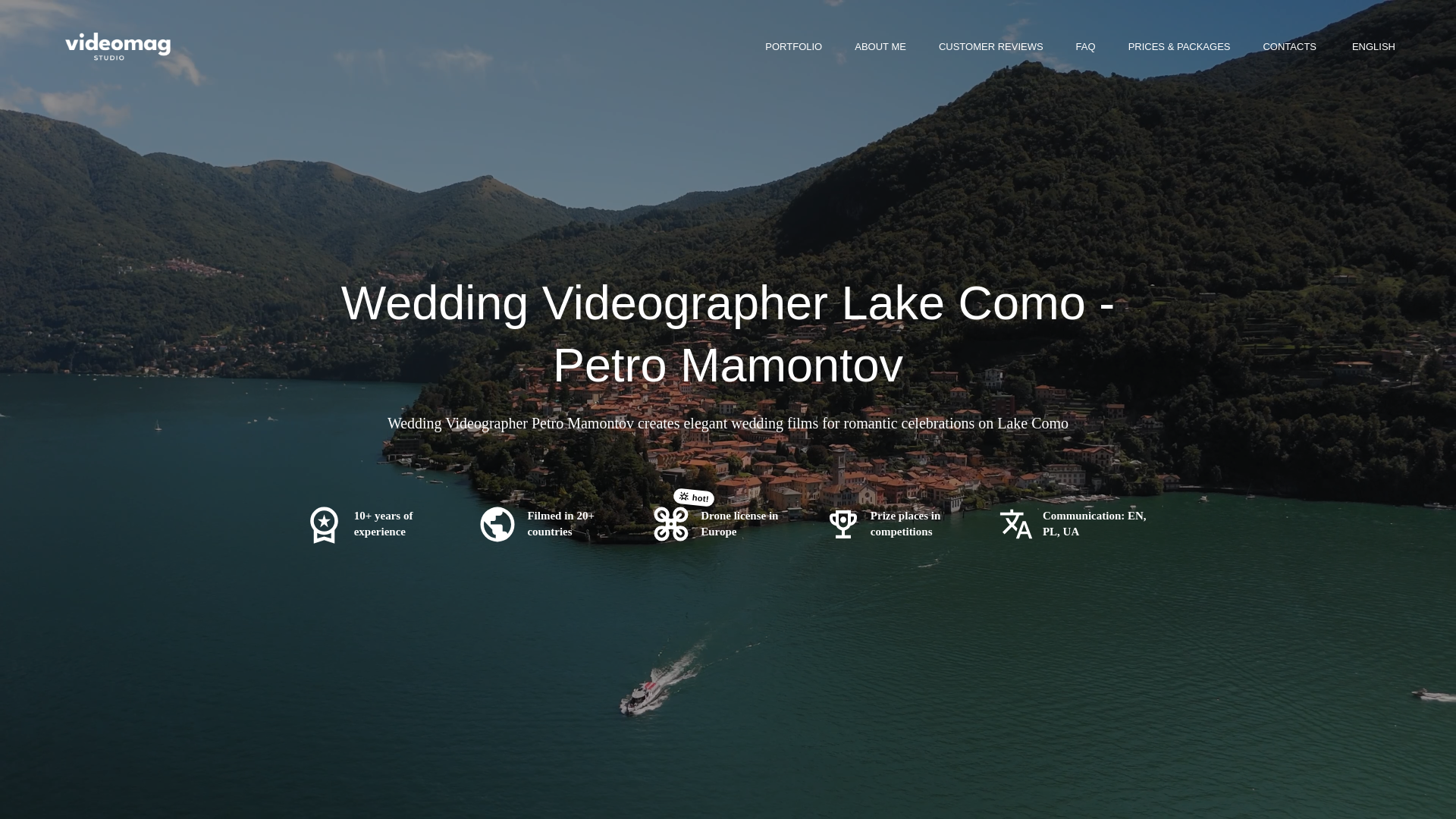 website screenshot of https://petromamontov.com/