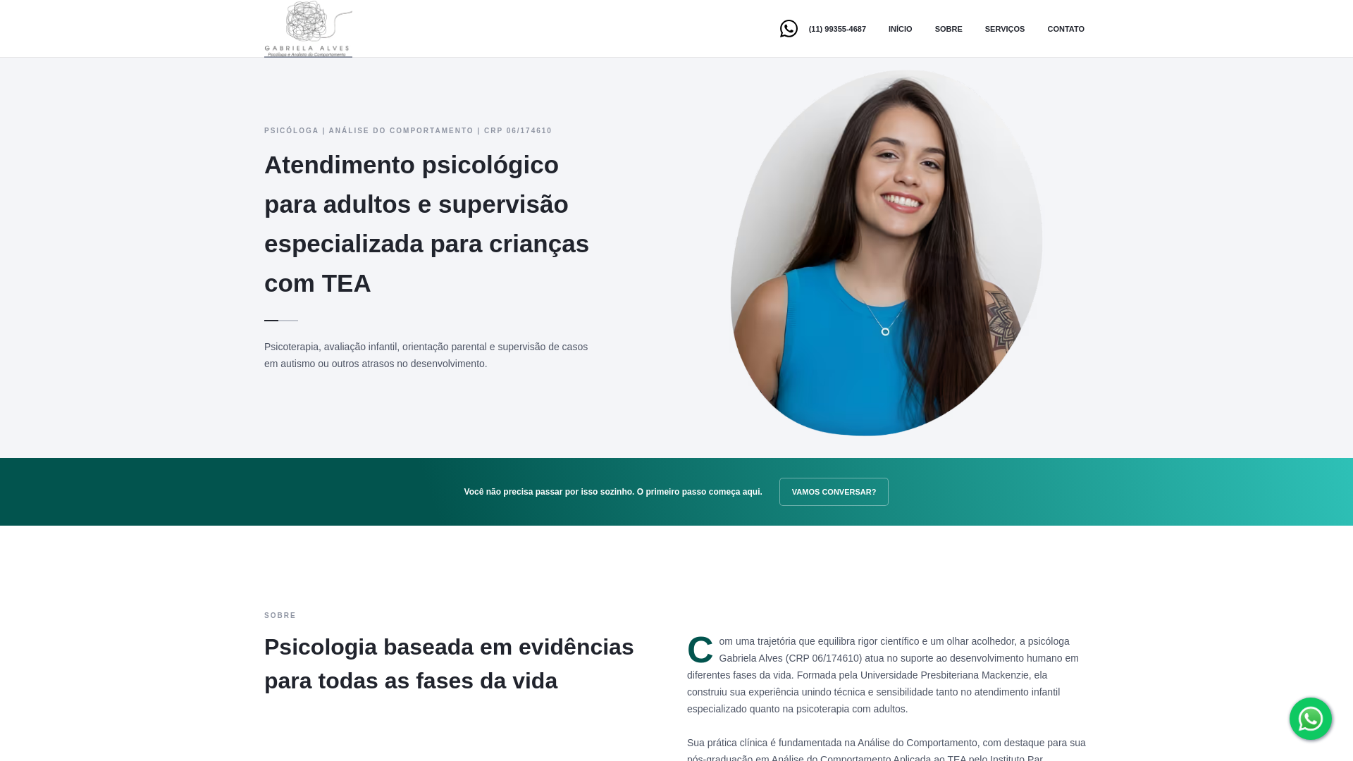 website screenshot of https://gabrielaalvespsi.com.br/