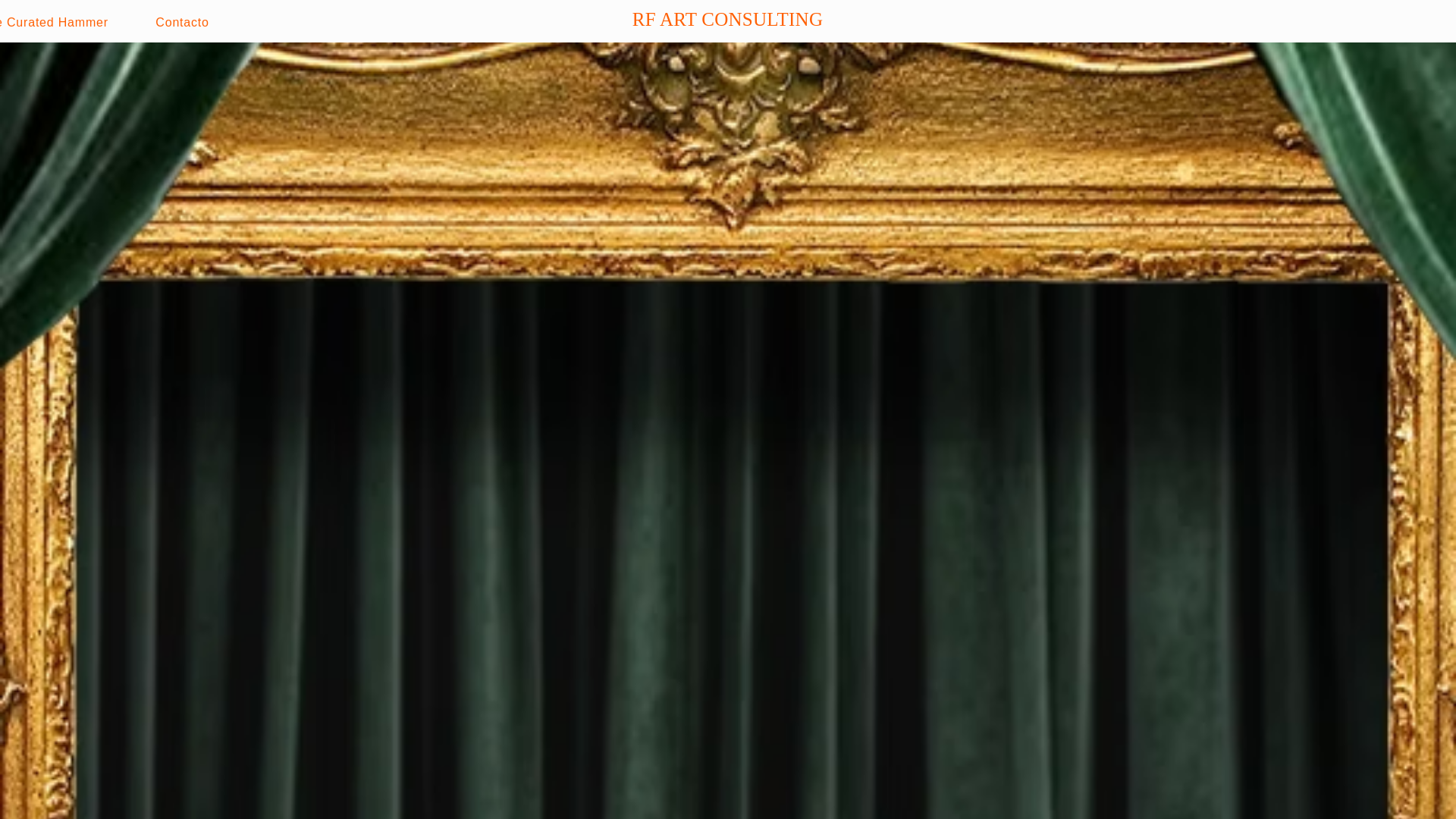 website screenshot of https://thecuratedhammer.com/