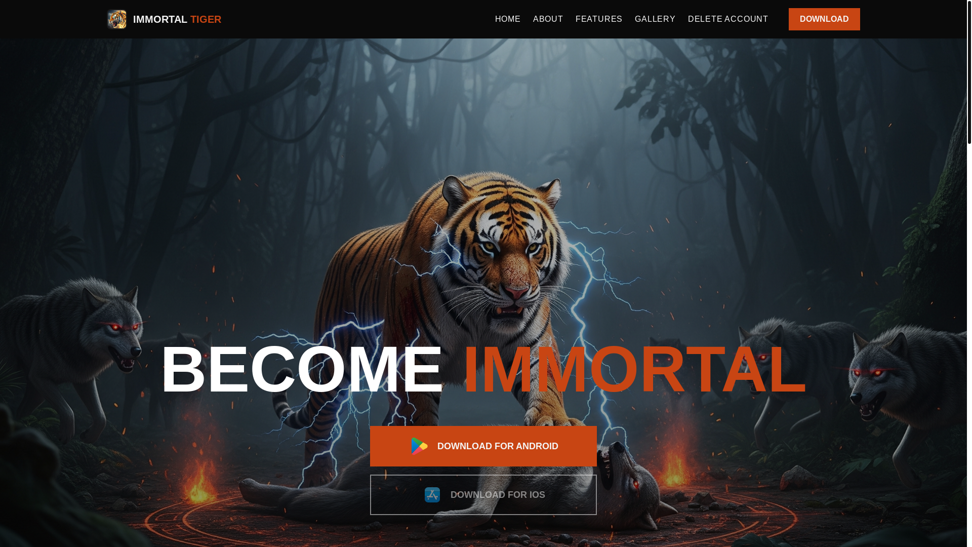 website screenshot of https://warriorwolf-landingpage.pages.dev/