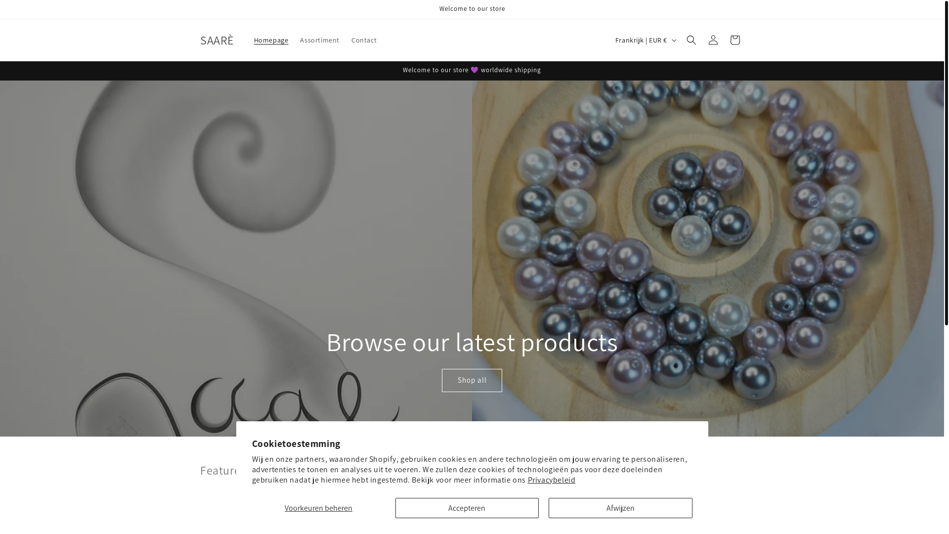 website screenshot of https://saarediy.com/