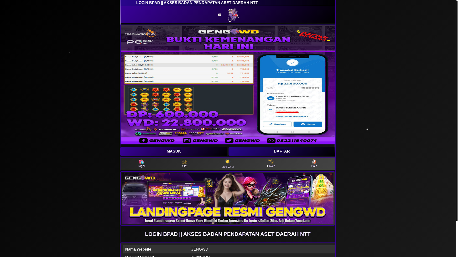 website screenshot of https://stikesgraha.pages.dev/