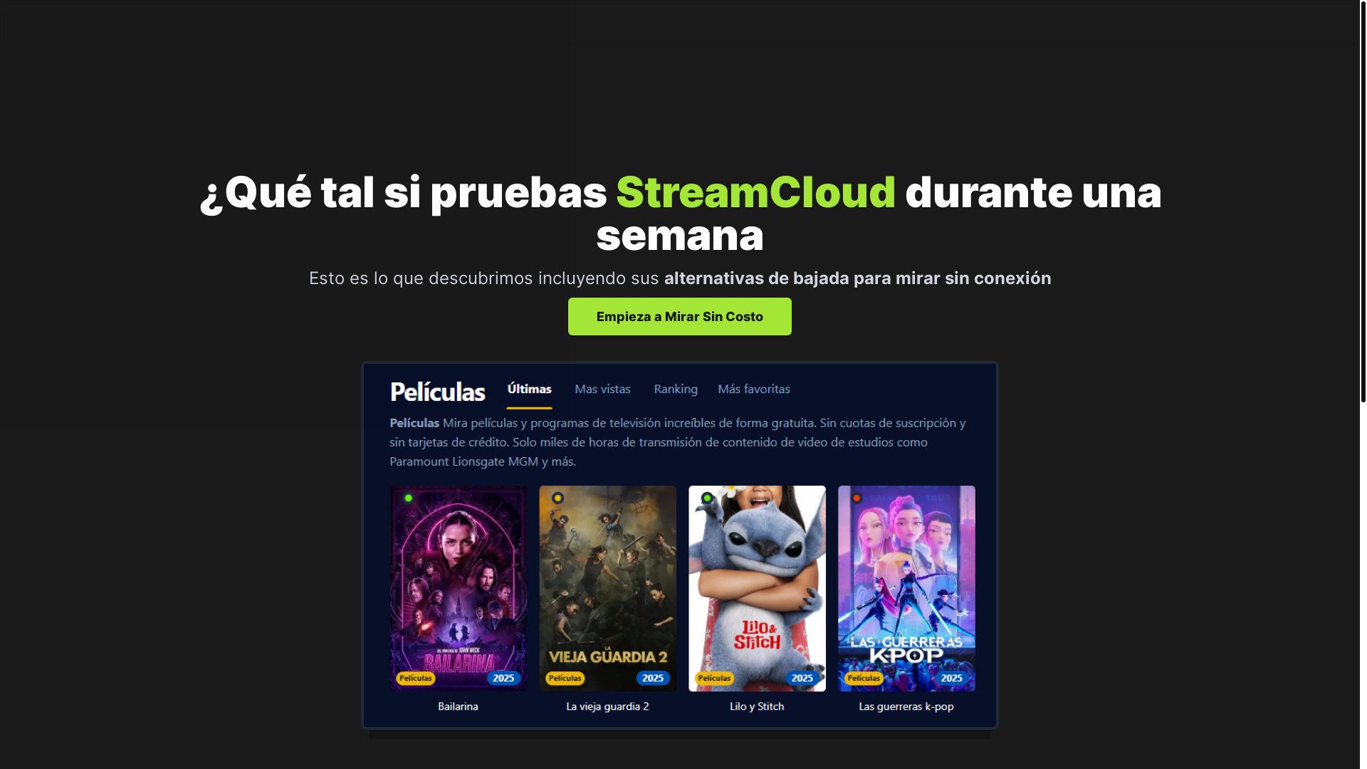 website screenshot of https://streamcloud-ult3.pages.dev/