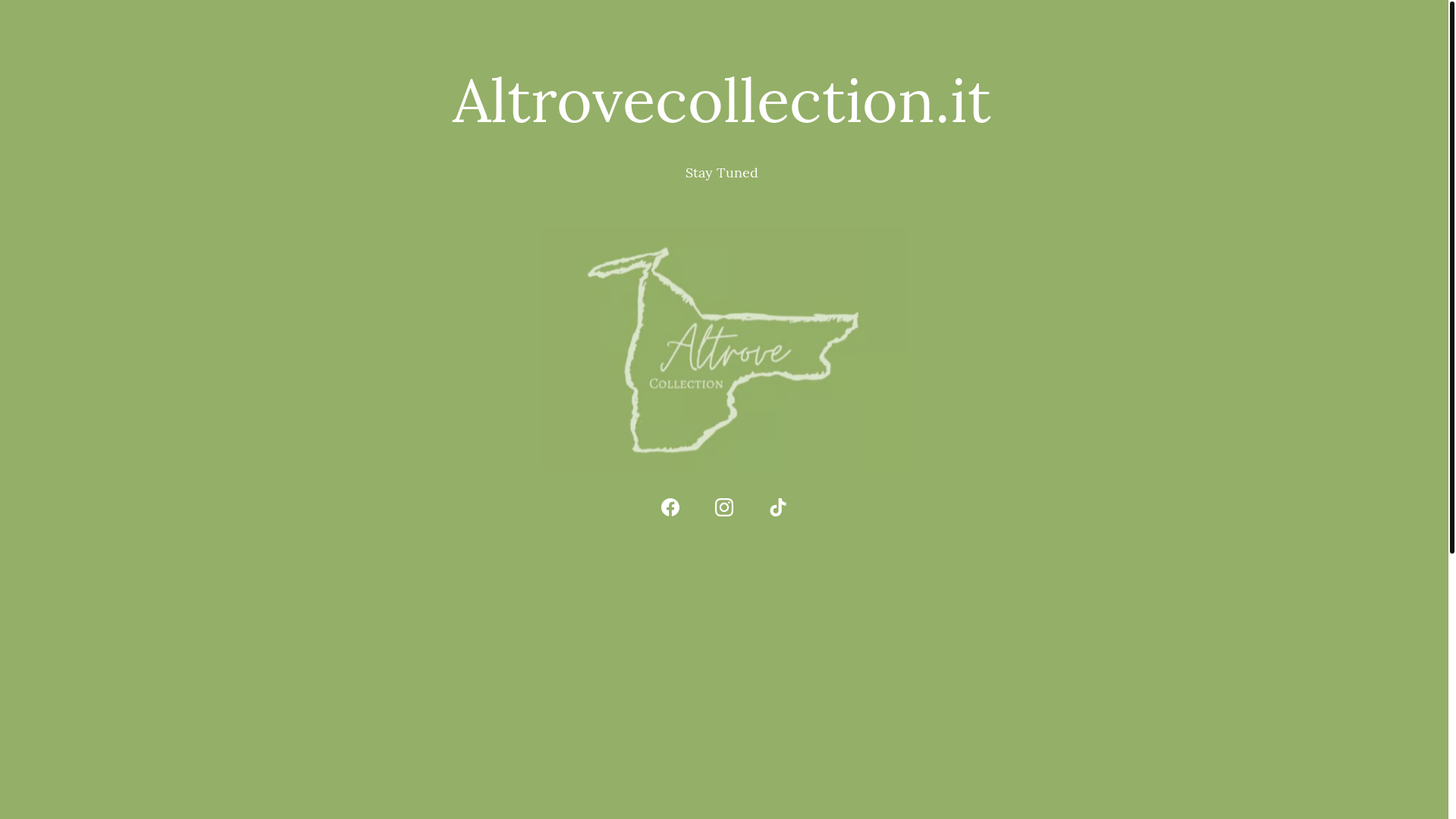 website screenshot of https://altrovecollection.it/