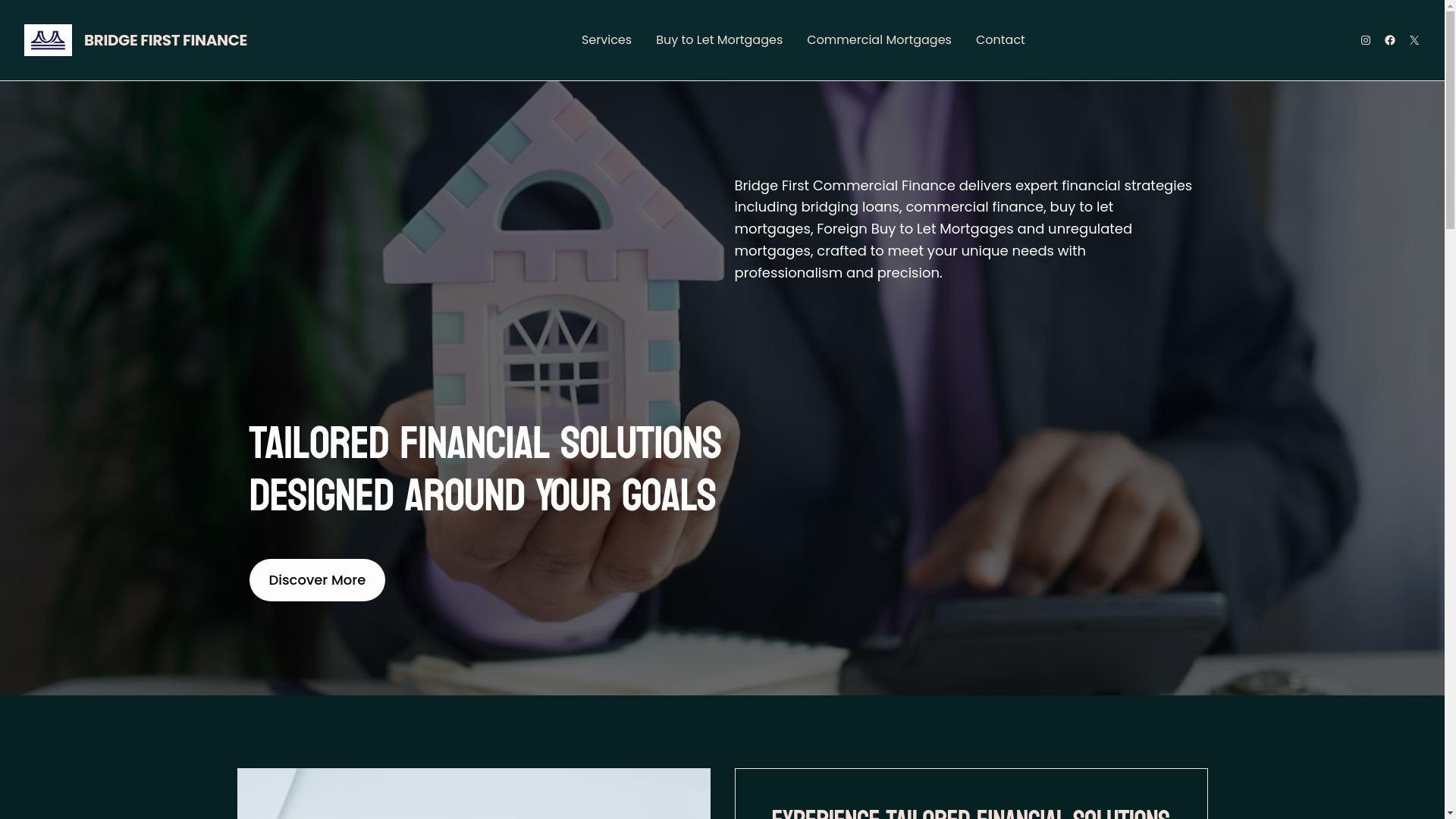 website screenshot of https://bridgefirstfinance.com/