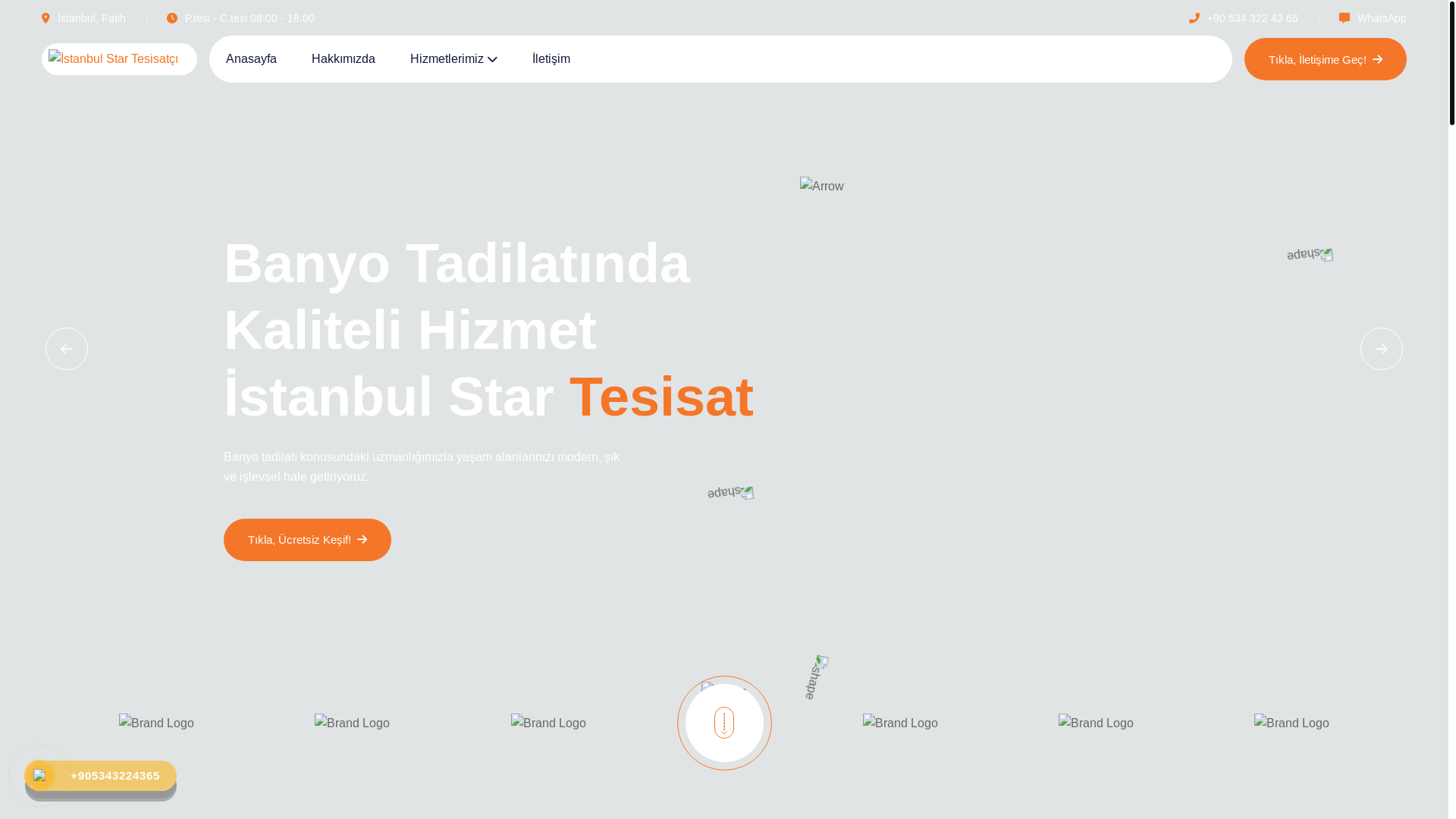 website screenshot of https://istanbulstartesisat.com/