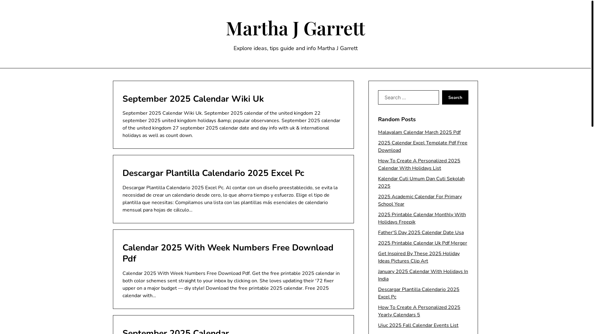 website screenshot of https://marthajgarrettj.pages.dev/