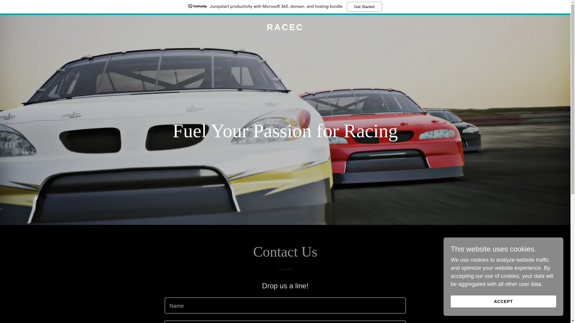 website screenshot of https://racec.online/