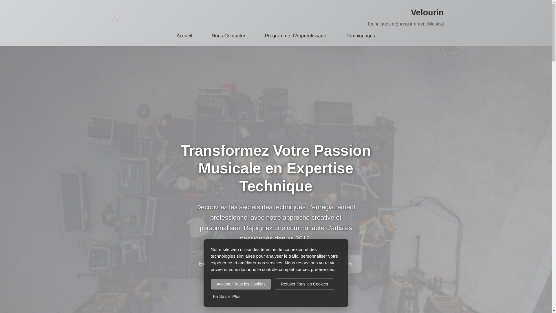 website screenshot of https://velourin.sbs/