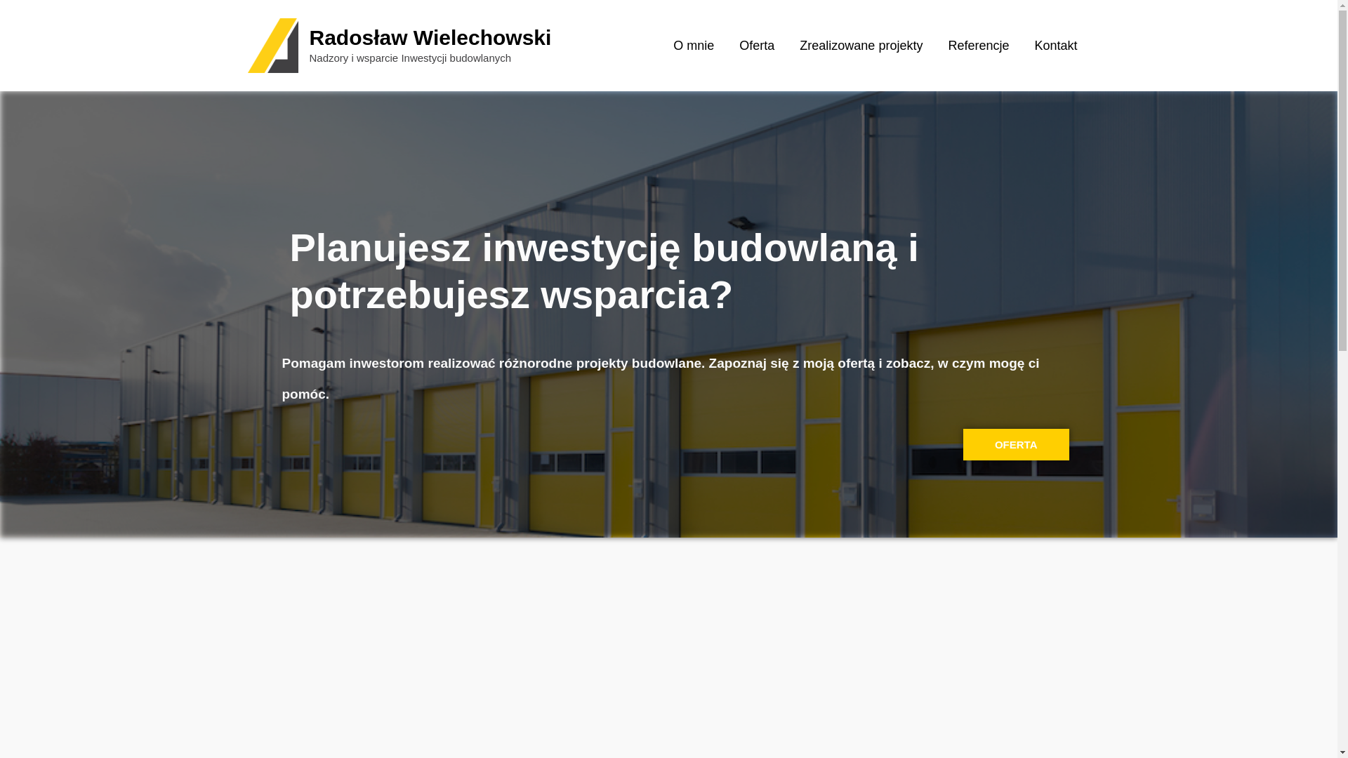 website screenshot of https://radoslawwielechowski-pl.pages.dev/