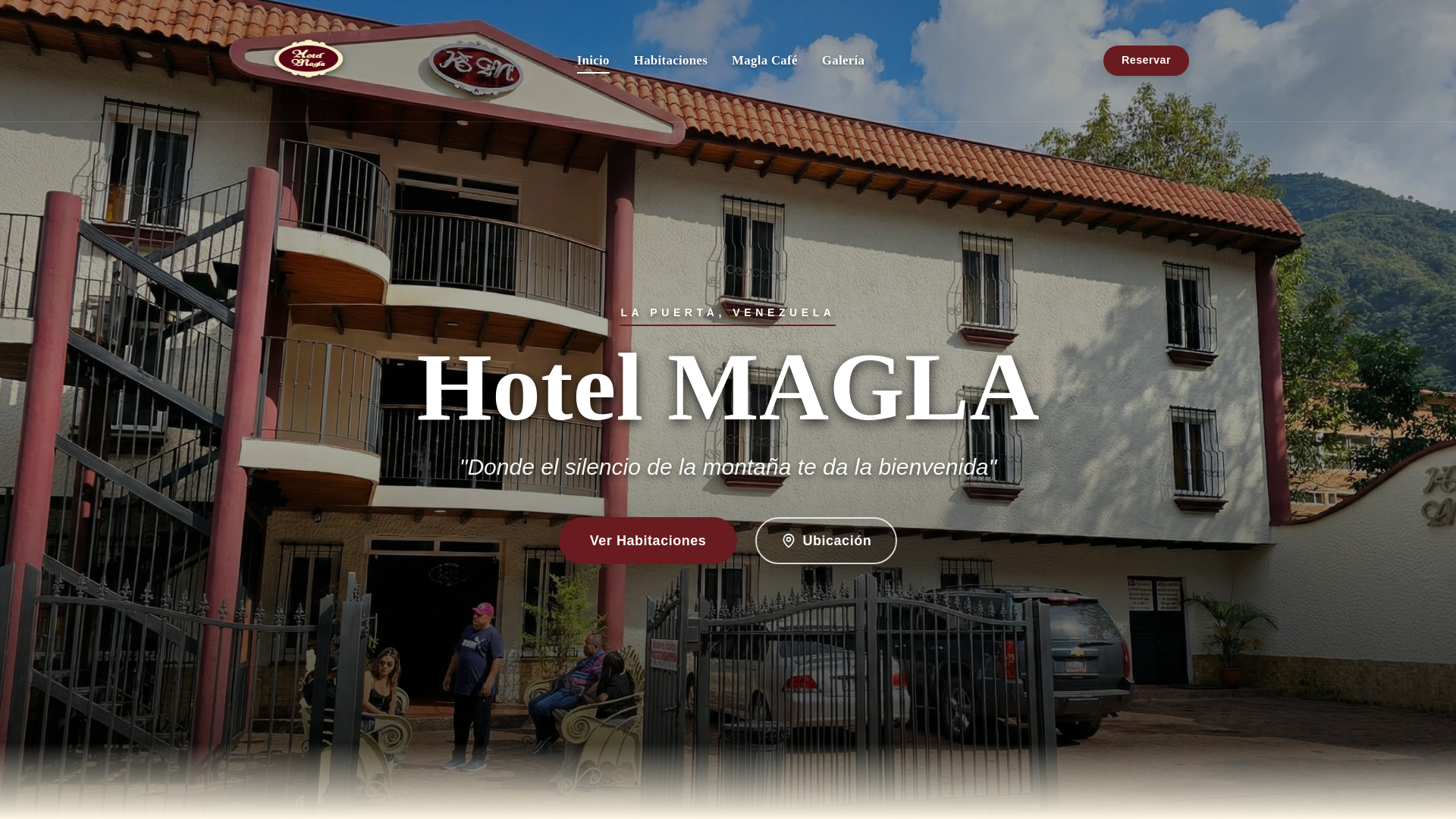 website screenshot of https://hotelmagla.com