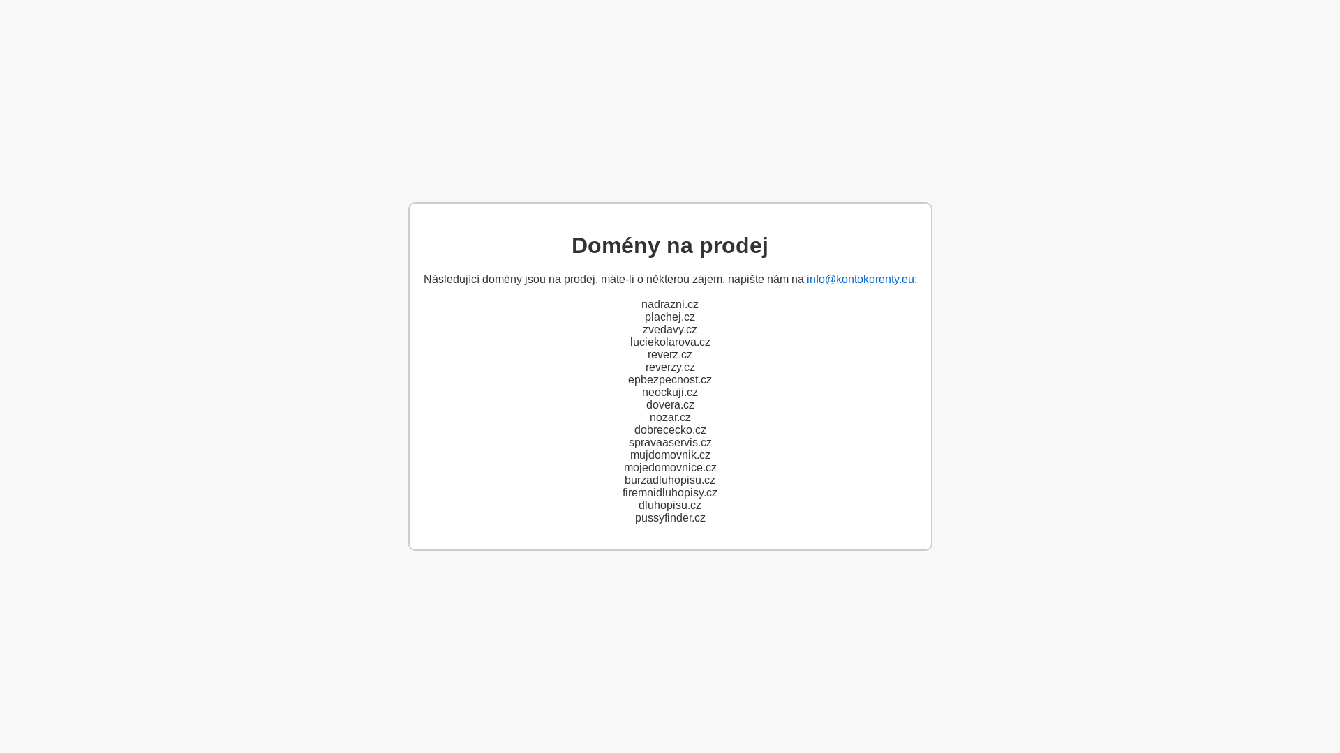 website screenshot of https://dobrececko.cz/