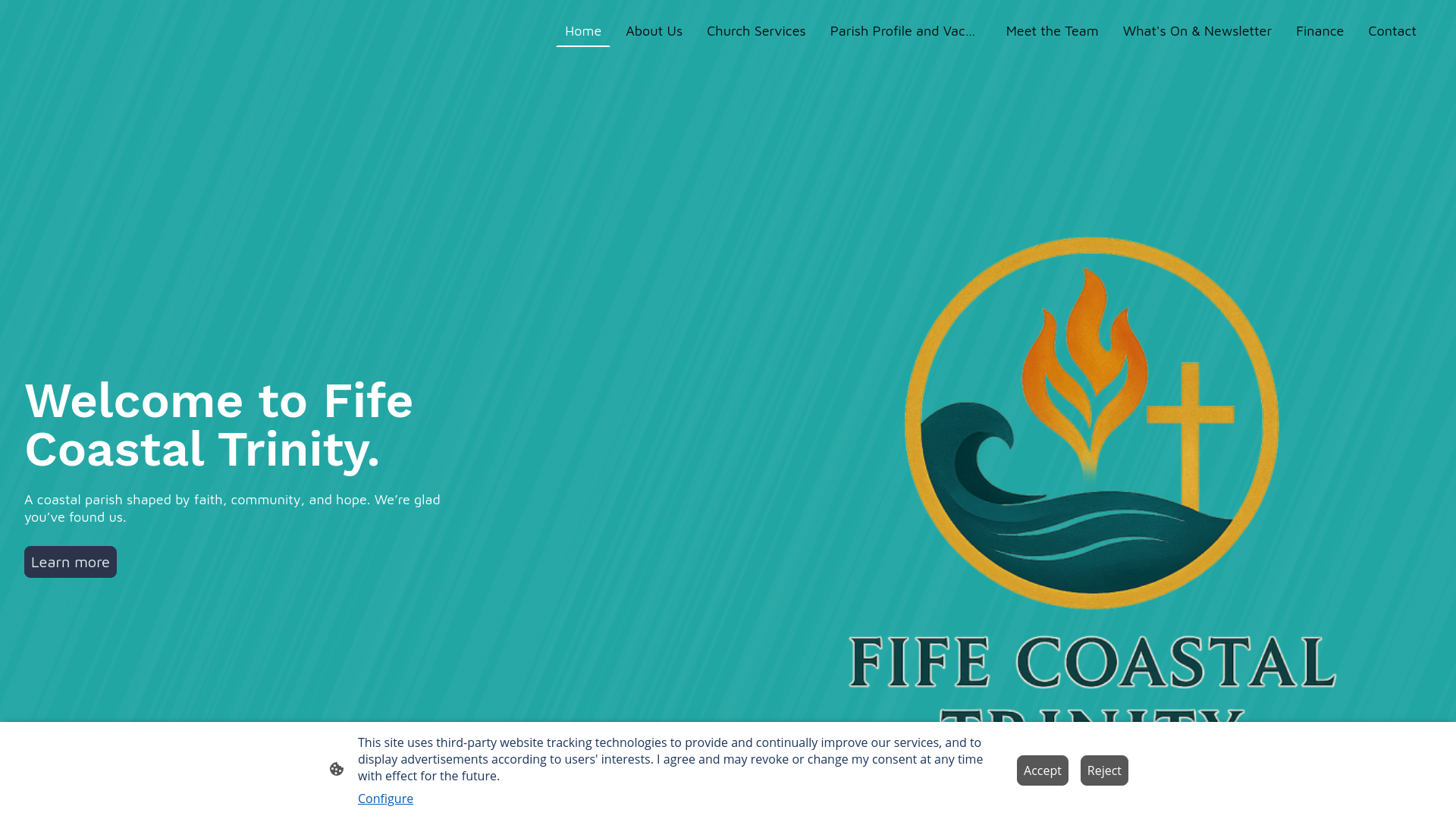 website screenshot of https://fifecoastaltrinity.org.uk