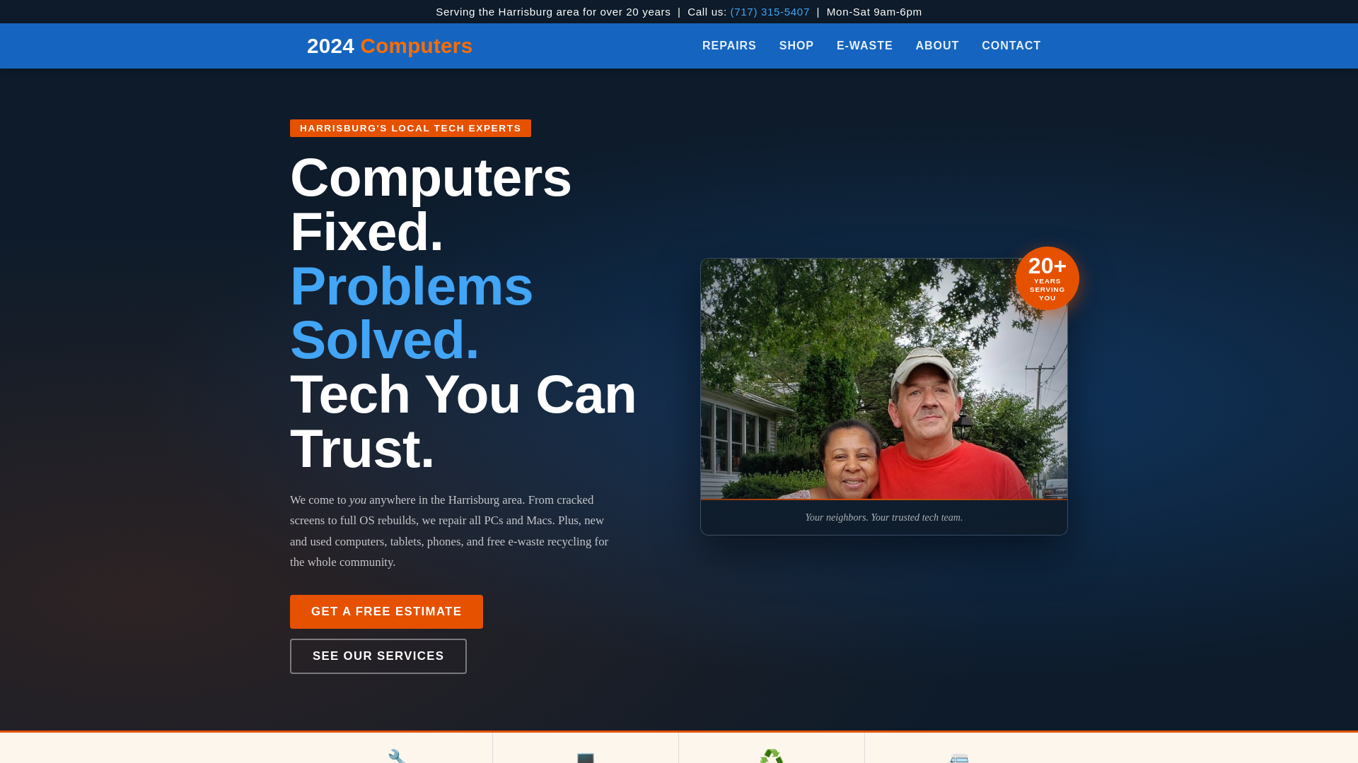 website screenshot of https://2024computers.com/