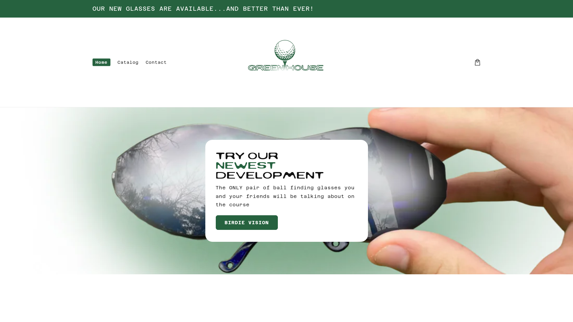 website screenshot of https://greenhouselabs.store/