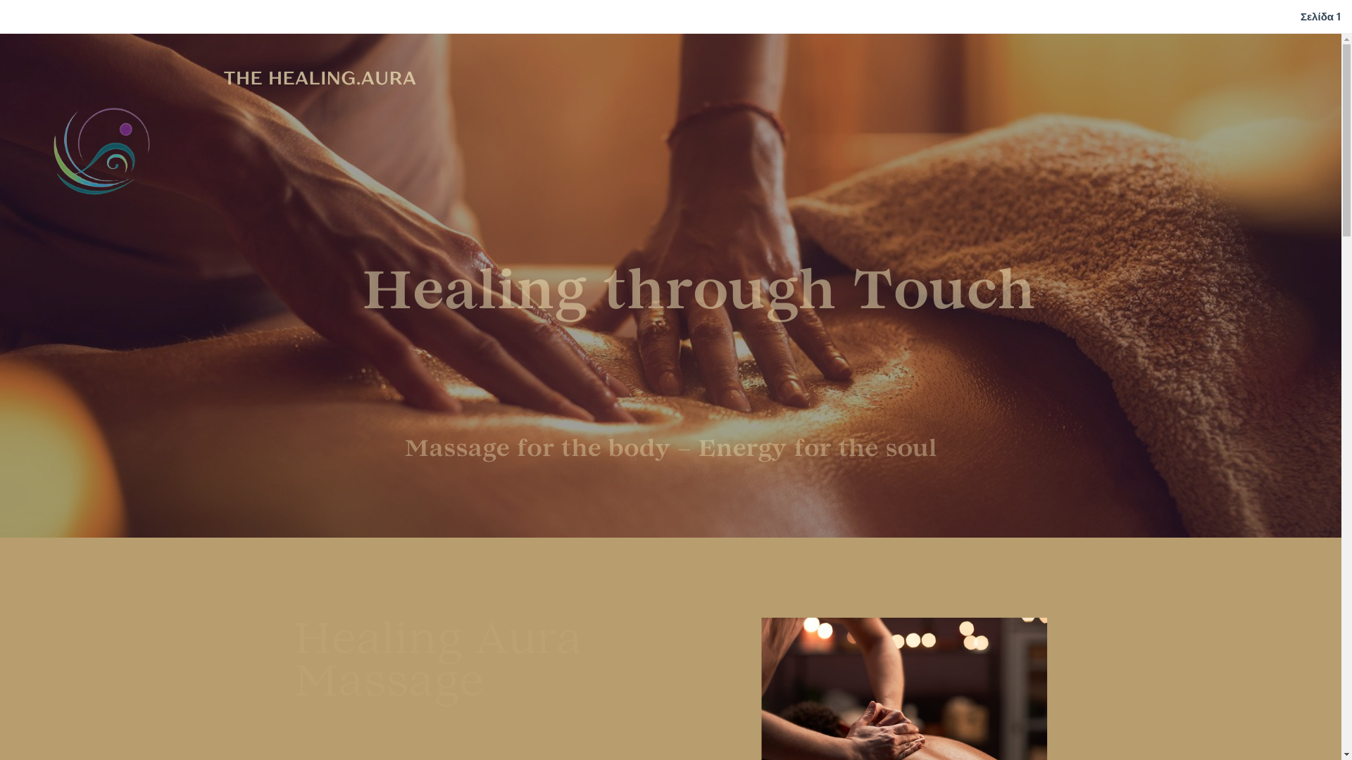website screenshot of https://thehealingaura.net/