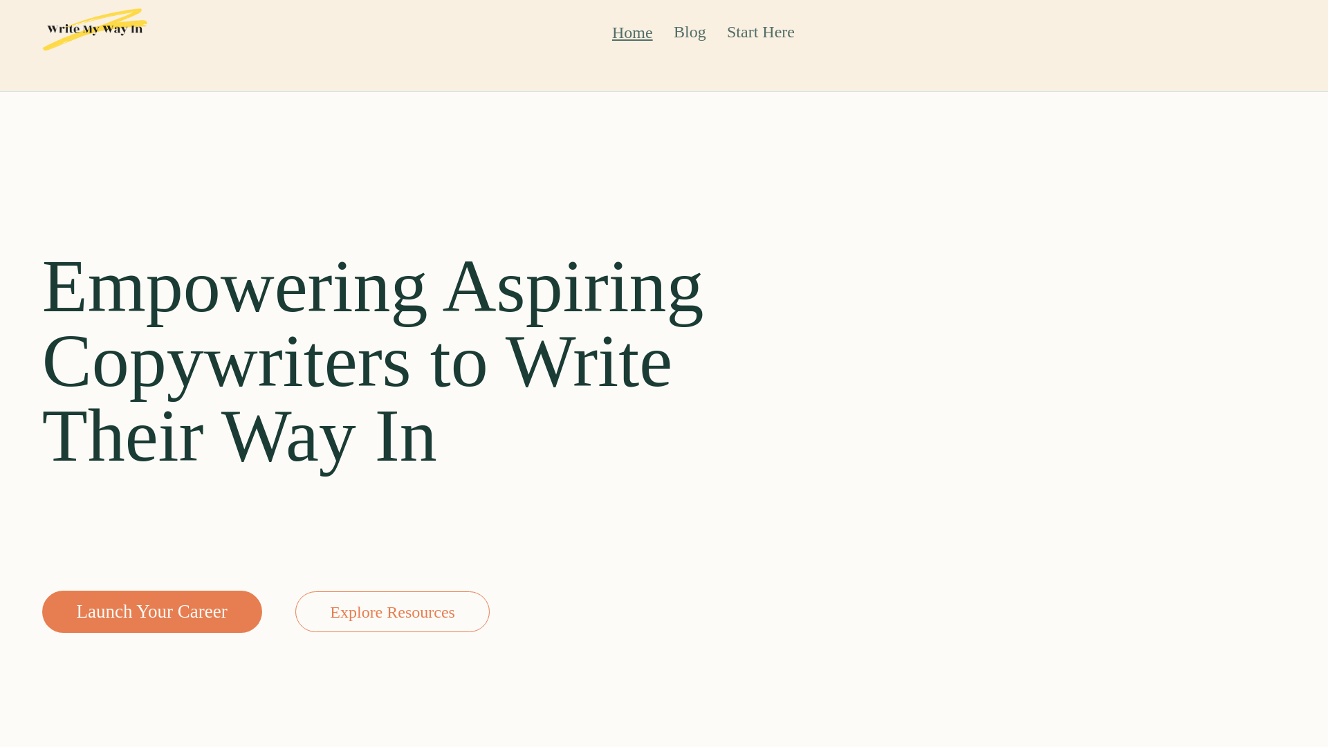 website screenshot of https://writemywayin.com/