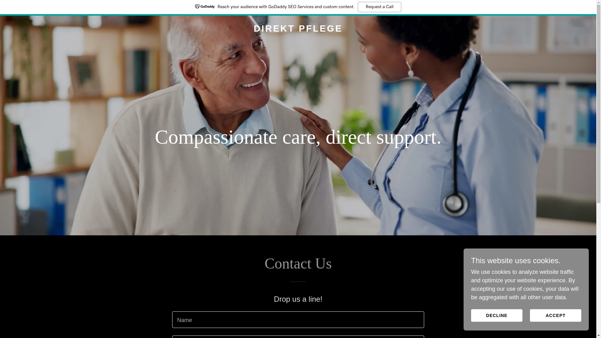 website screenshot of https://direktpflege.com/