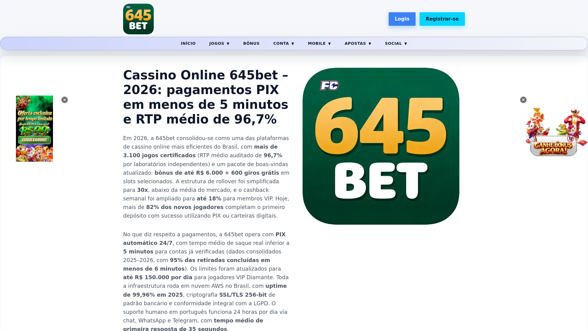 website screenshot of https://645bet5.com