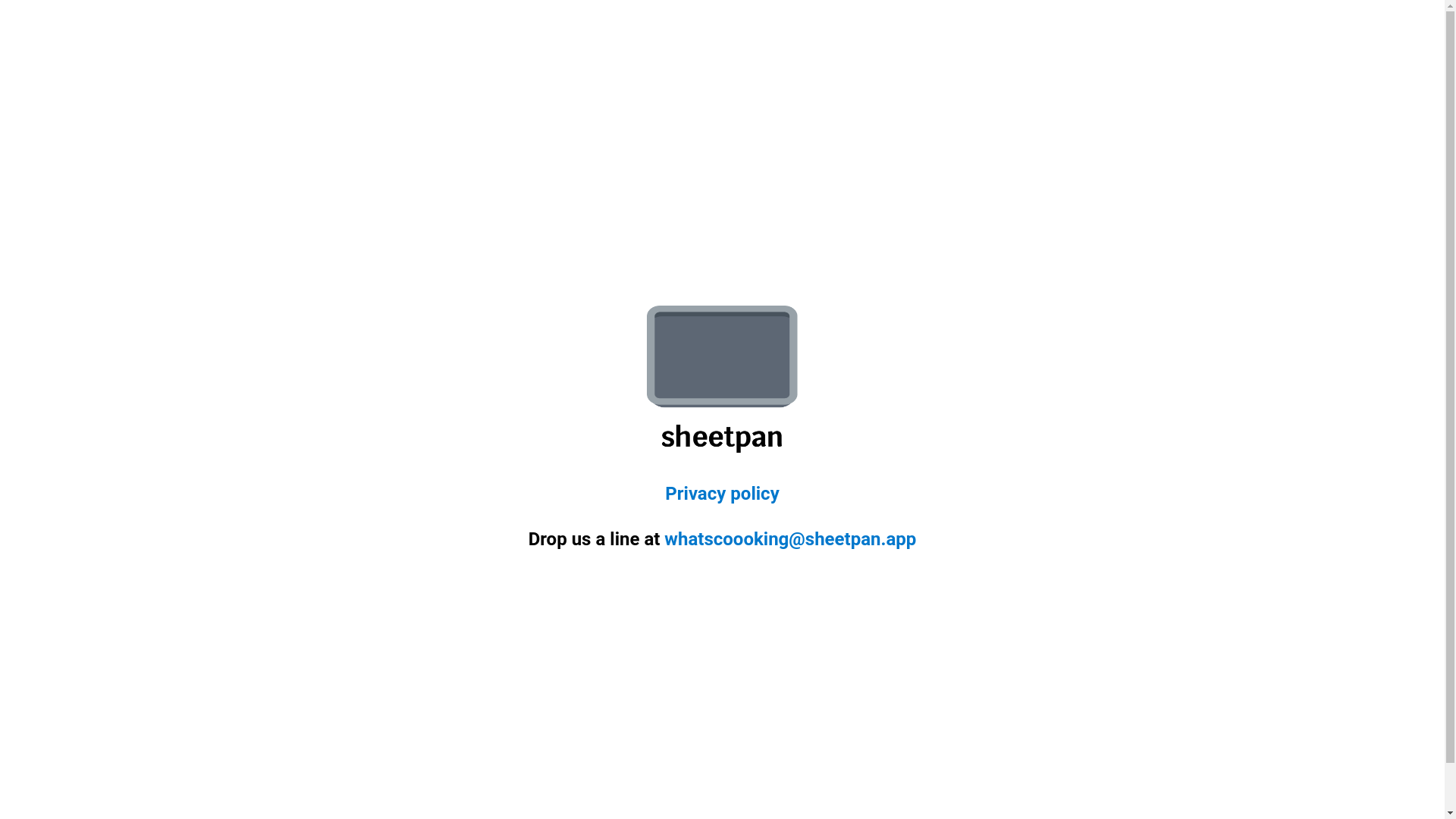 website screenshot of https://sheetpan-app.pages.dev/